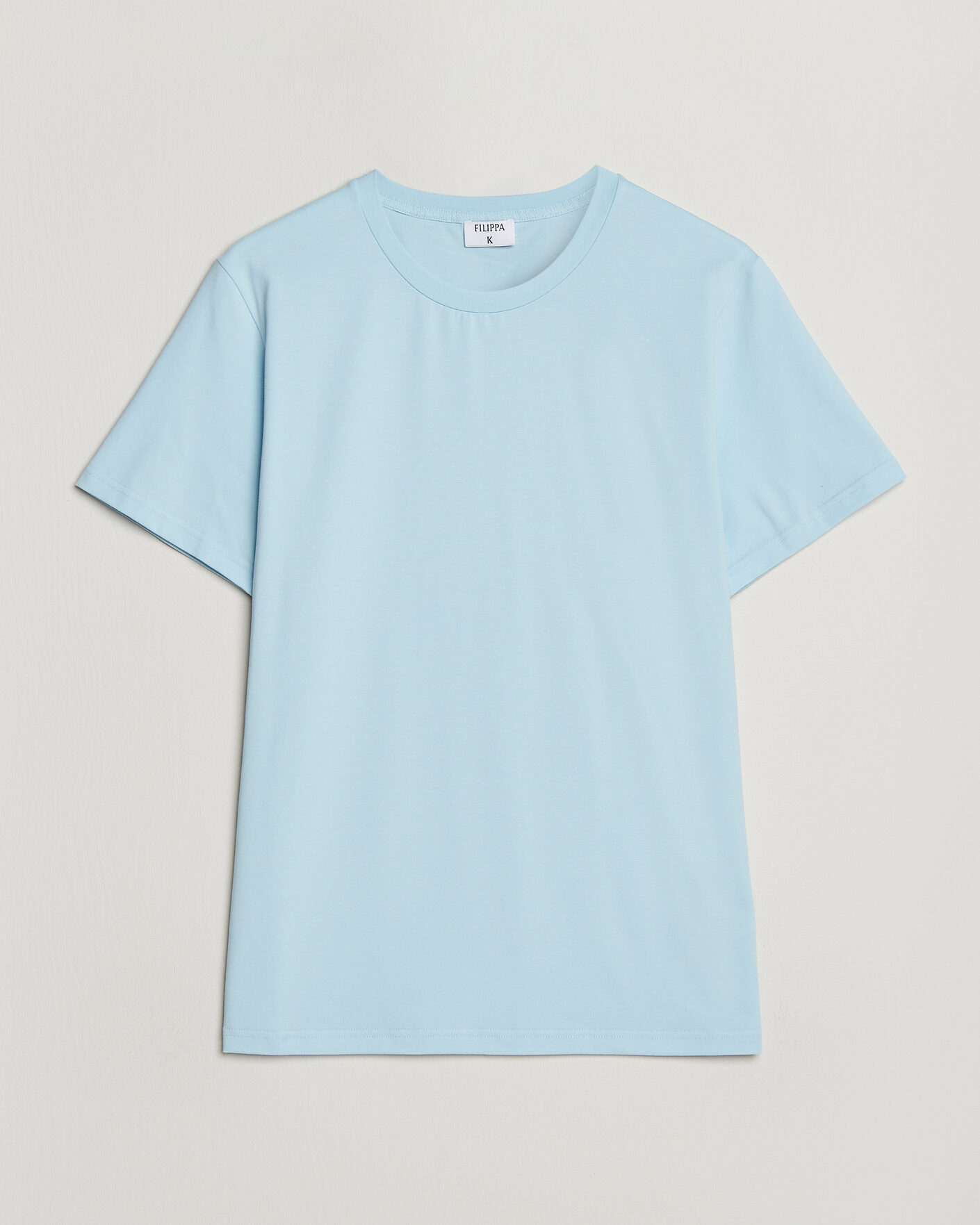 Hombres | Camisetas | Filippa K | Soft Lycra T-Shirt Frost Blue