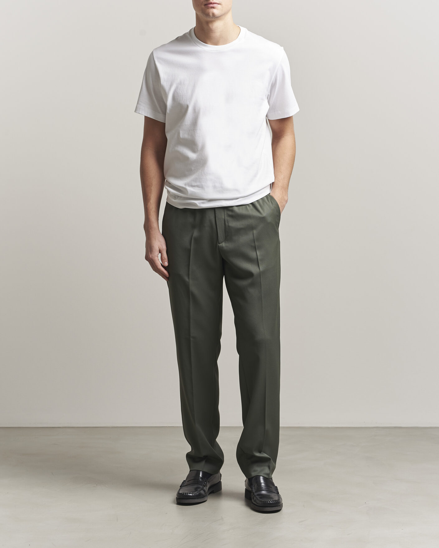 Hombres | Camisetas | Filippa K | Filip Crew Neck T-Shirt White