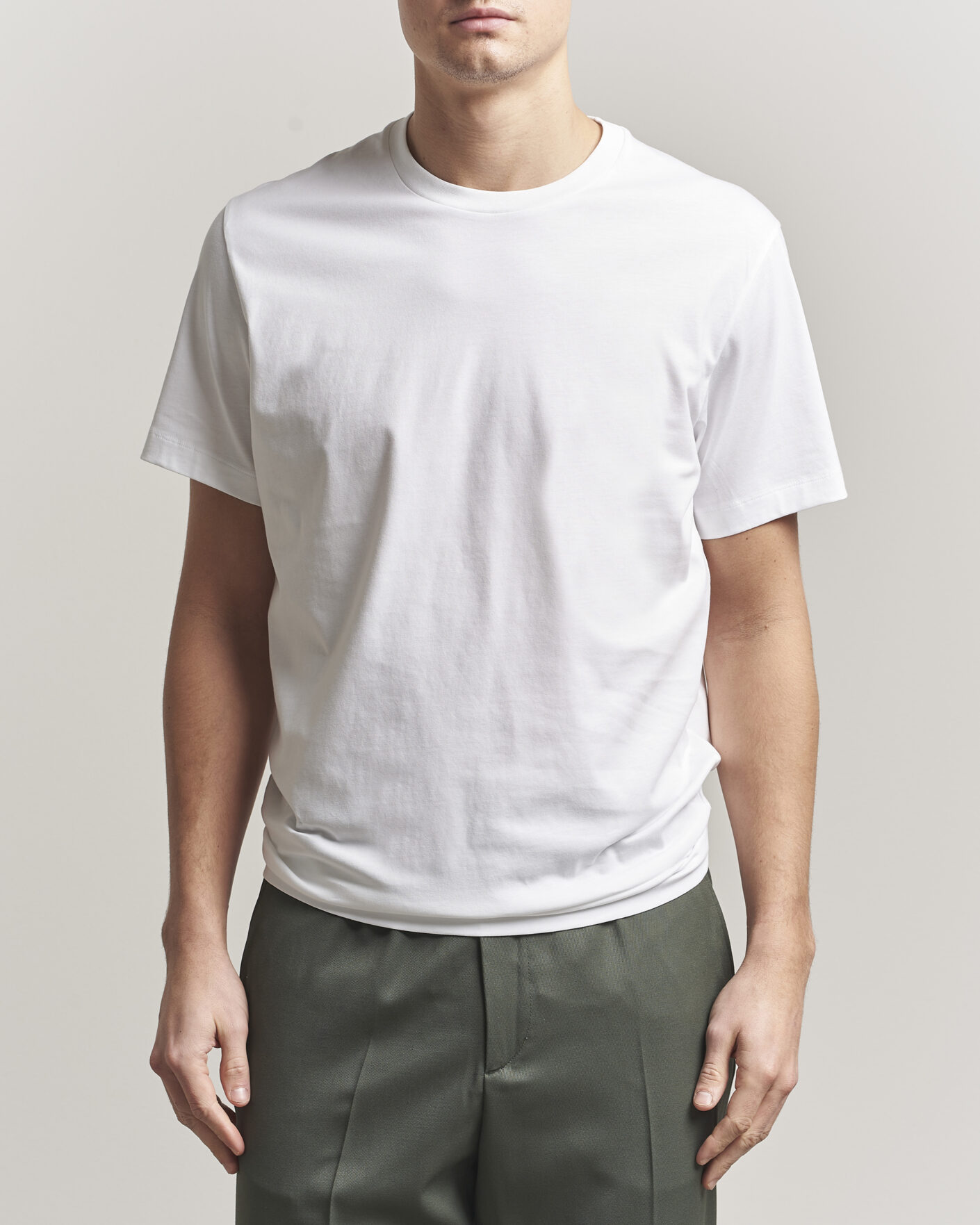 Hombres | Camisetas | Filippa K | Filip Crew Neck T-Shirt White