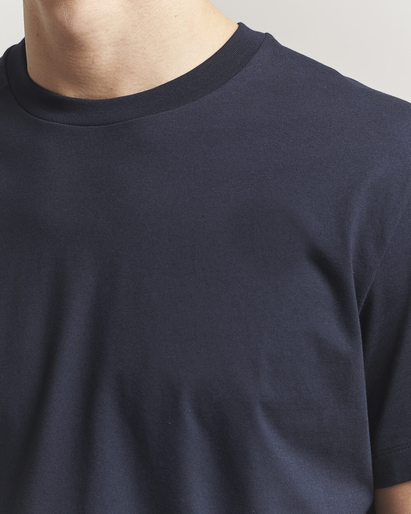 Hombres | Camisetas | Filippa K | Filip Crew Neck T-Shirt Navy