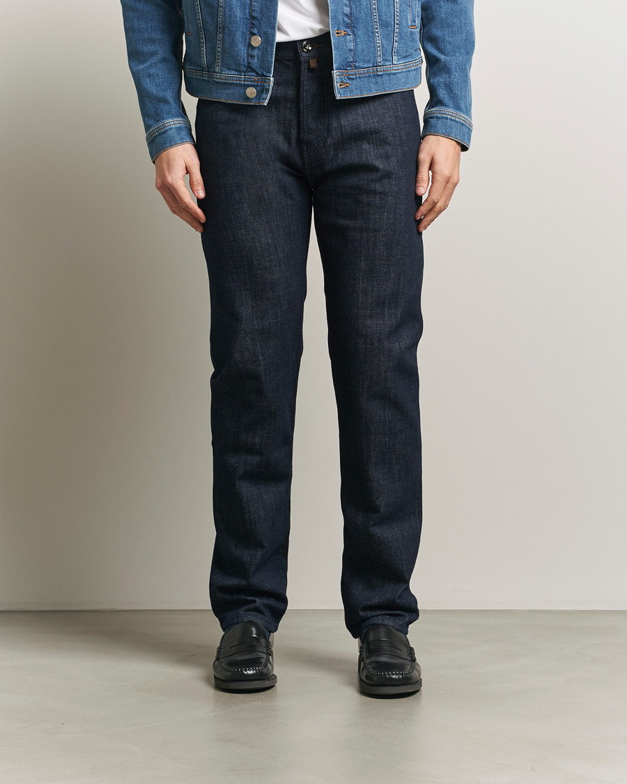 Hombres | Pantalones | Jacob Cohën | Edos Regular Straight Fit Stretch Jeans Dark Blue