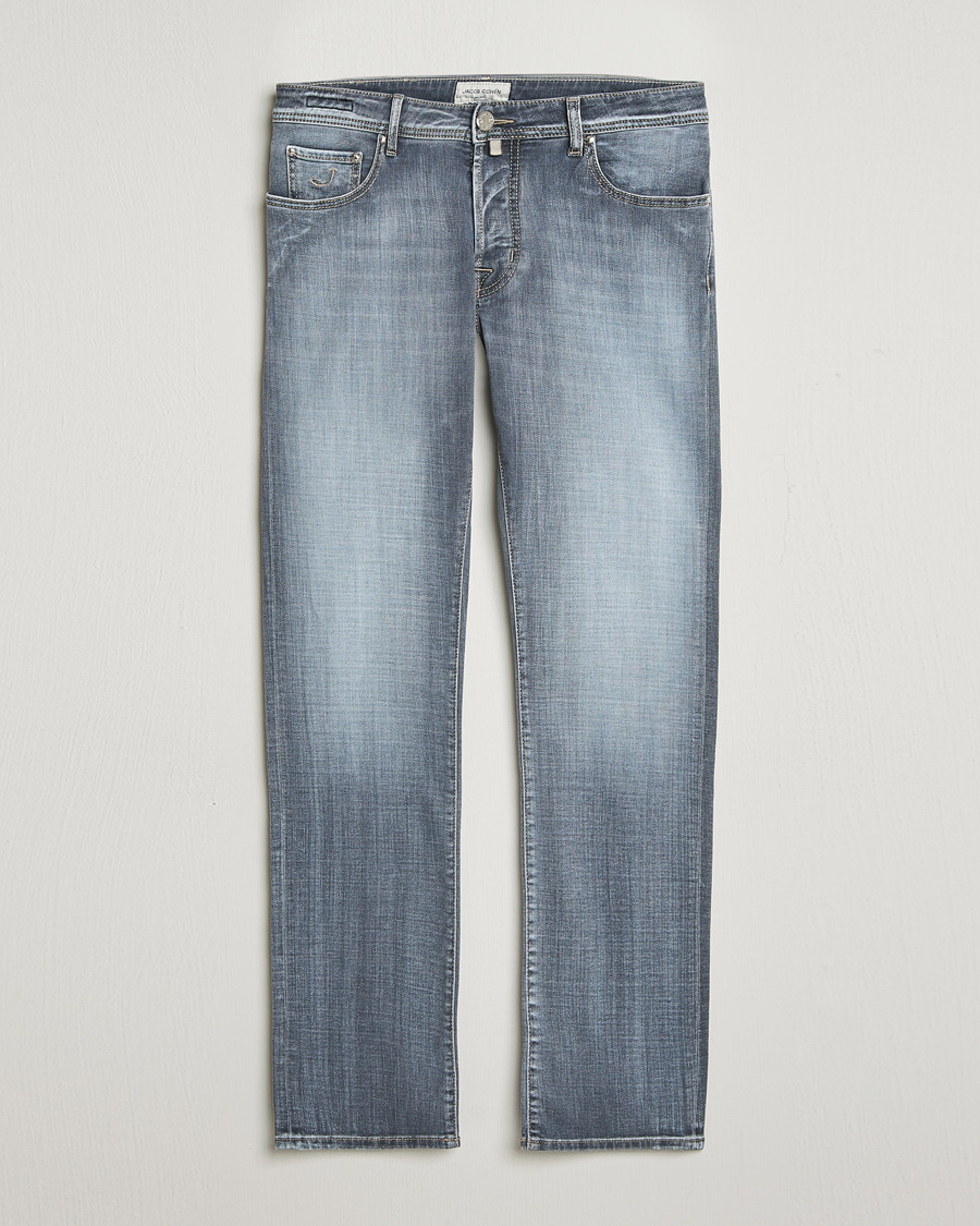 Hombres | Pantalones | Jacob Cohën | Bard Slim Fit Stretch Jeans Light Grey