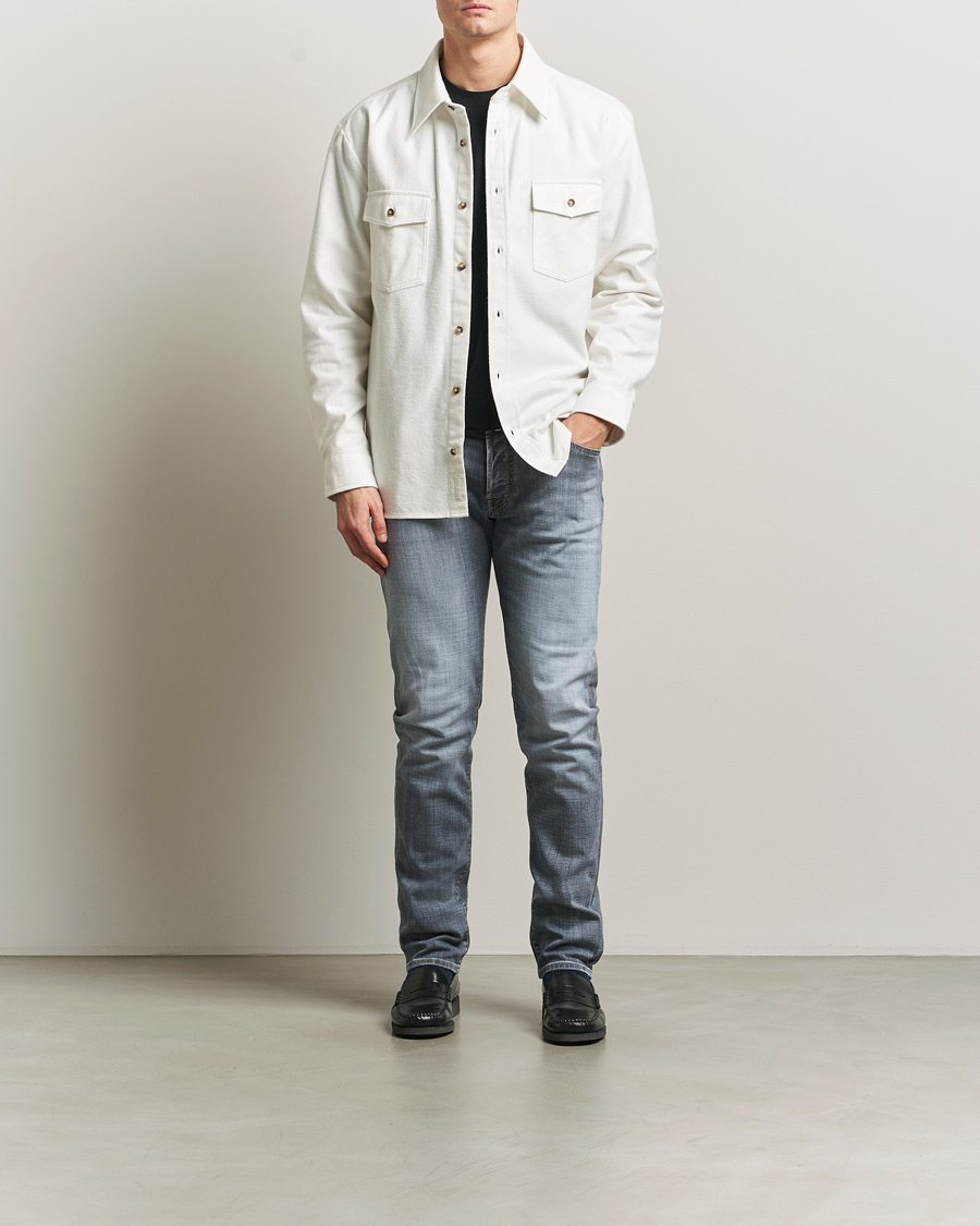 Hombres | Pantalones | Jacob Cohën | Bard Slim Fit Stretch Jeans Light Grey