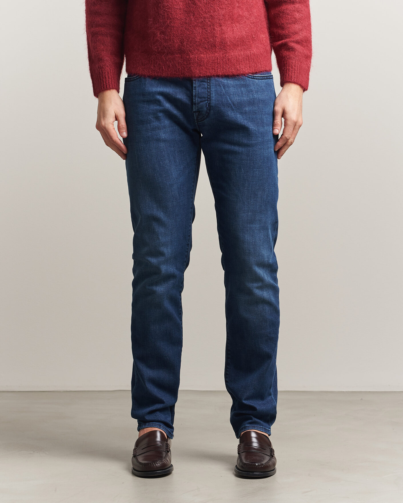 Hombres | Vaqueros | Jacob Cohën | Bard Slim Fit Stretch Jeans Mid Blue