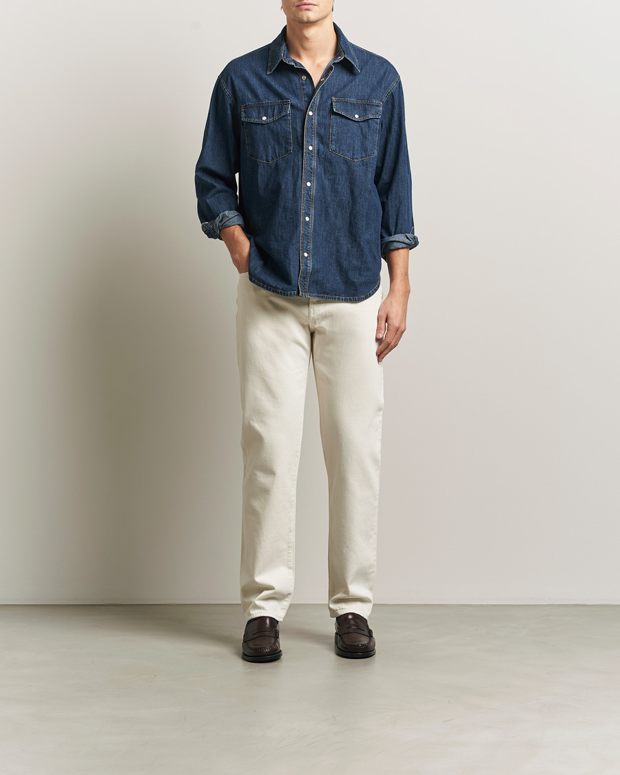 Hombres | Pantalones | Jacob Cohën | Edos Regular Straight Fit Bull Denim Jeans White