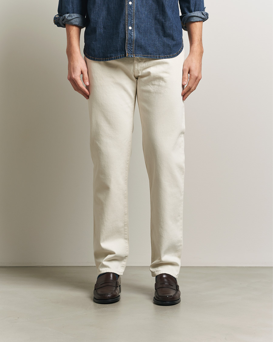 Hombres | Pantalones | Jacob Cohën | Edos Regular Straight Fit Bull Denim Jeans White