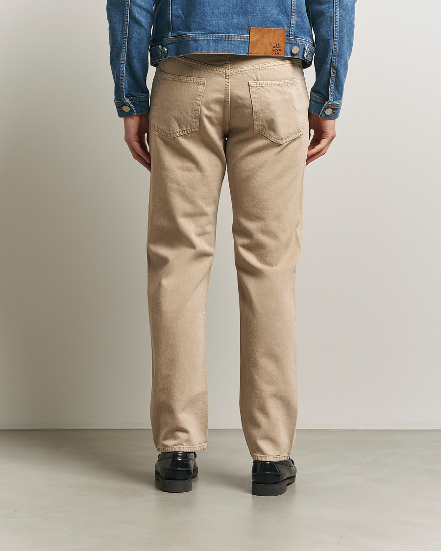 Hombres | Pantalones | Jacob Cohën | Edos Regular Straight Fit Bull Denim Jeans Beige