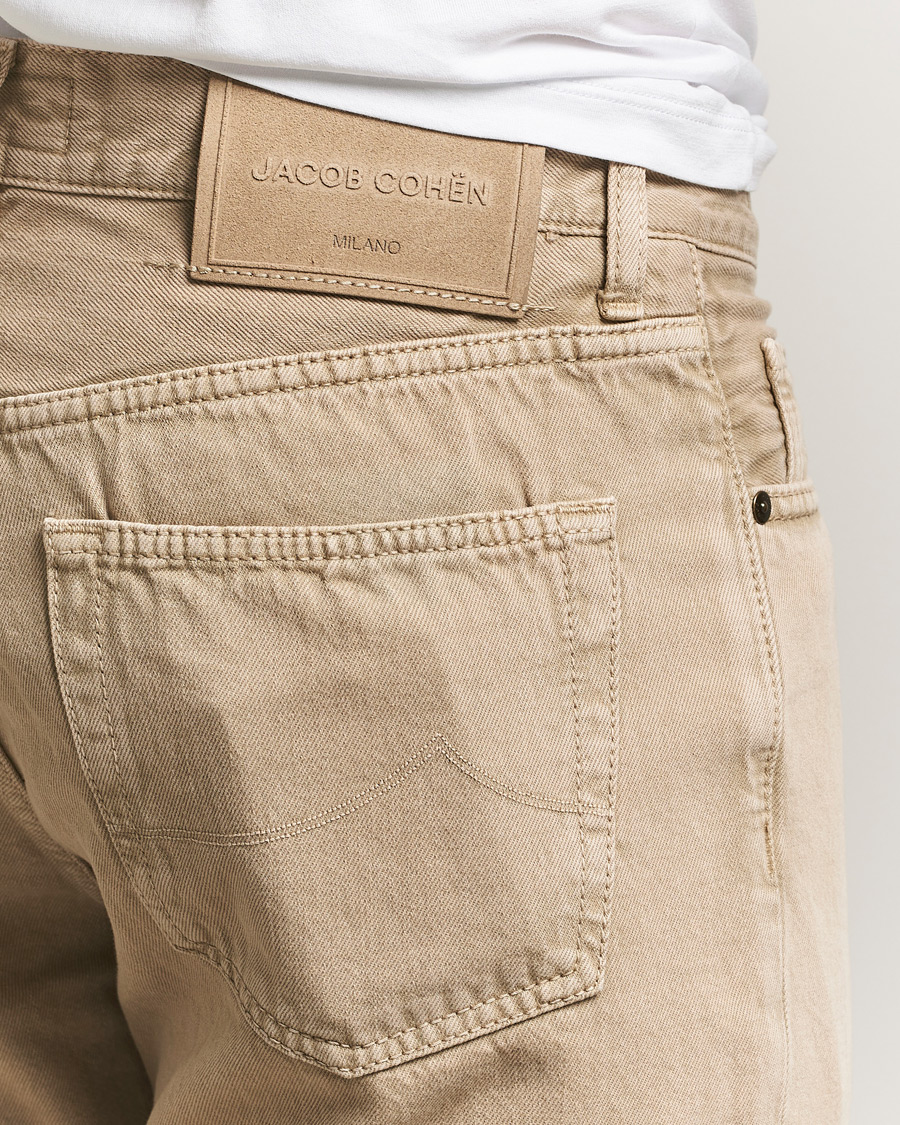 Hombres | Pantalones | Jacob Cohën | Edos Regular Straight Fit Bull Denim Jeans Beige