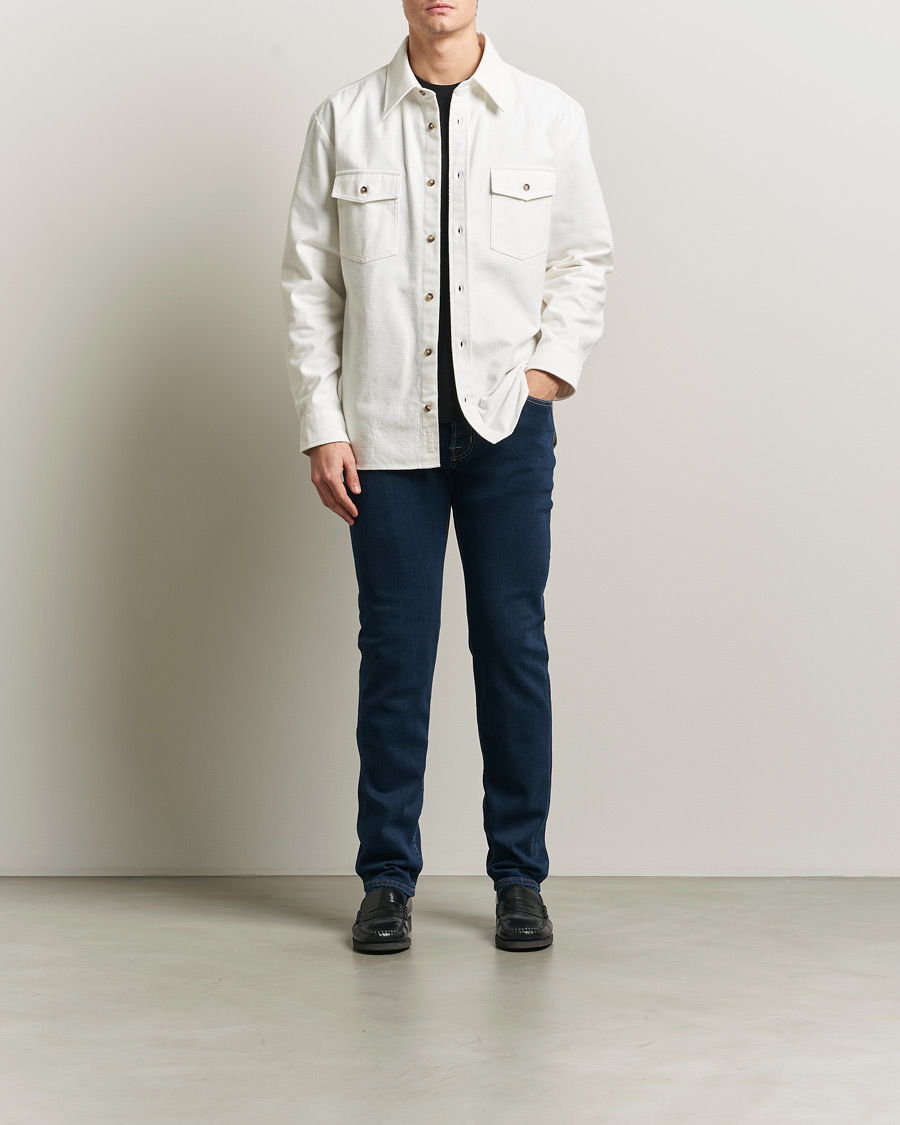 Hombres | Pantalones | Jacob Cohën | Bard Slim Fit Stretch Jeans Dark Blue