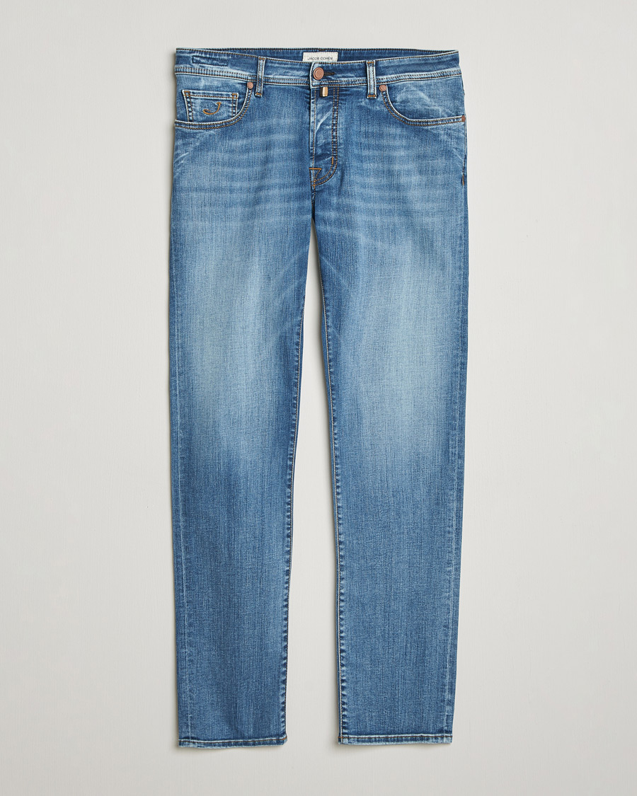 Hombres | Pantalones | Jacob Cohën | Bard Slim Fit Stretch Jeans Light Blue