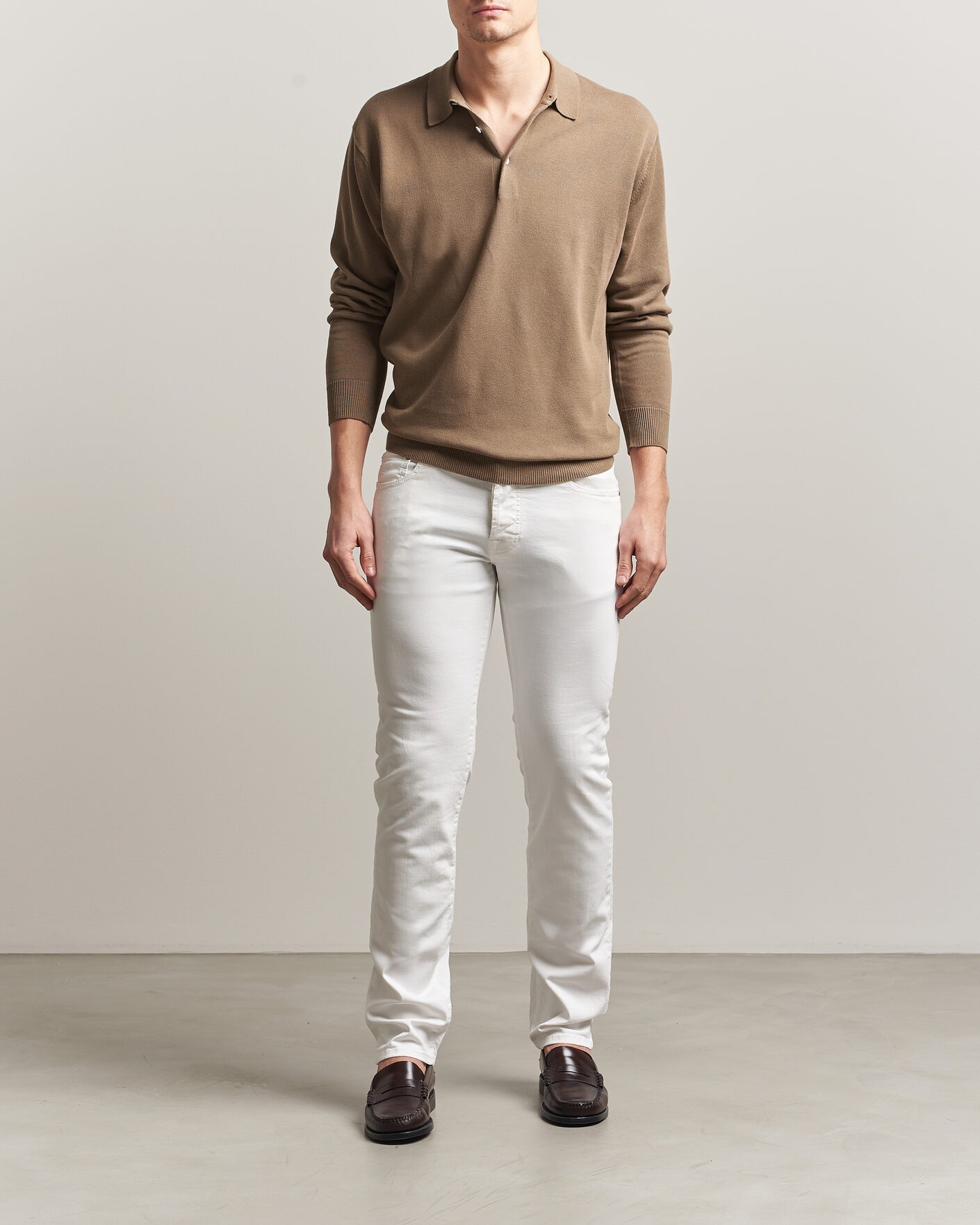 Hombres | Vaqueros | Jacob Cohën | Bard Slim Fit Bull Stretch Jeans White