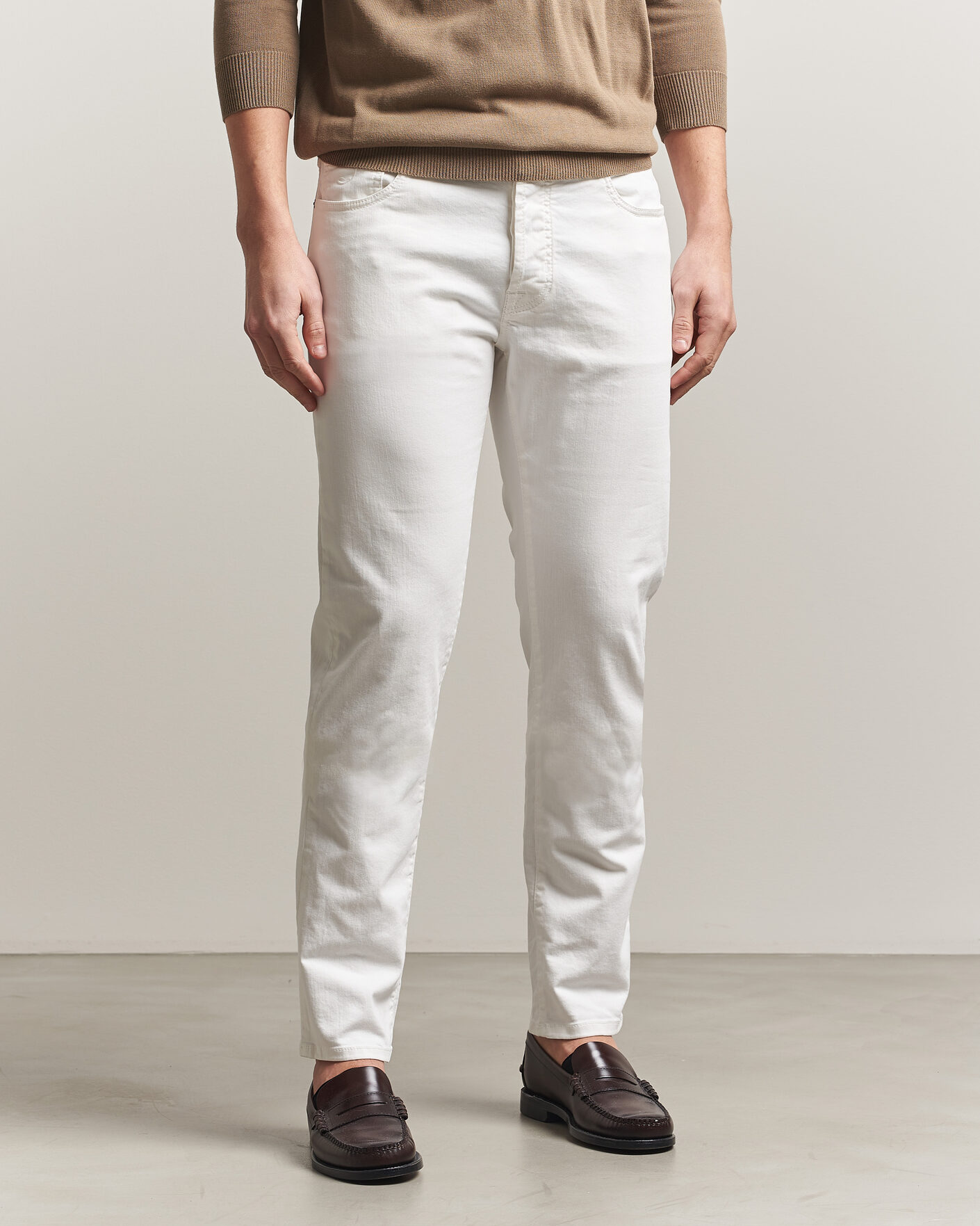 Hombres | Vaqueros | Jacob Cohën | Bard Slim Fit Bull Stretch Jeans White