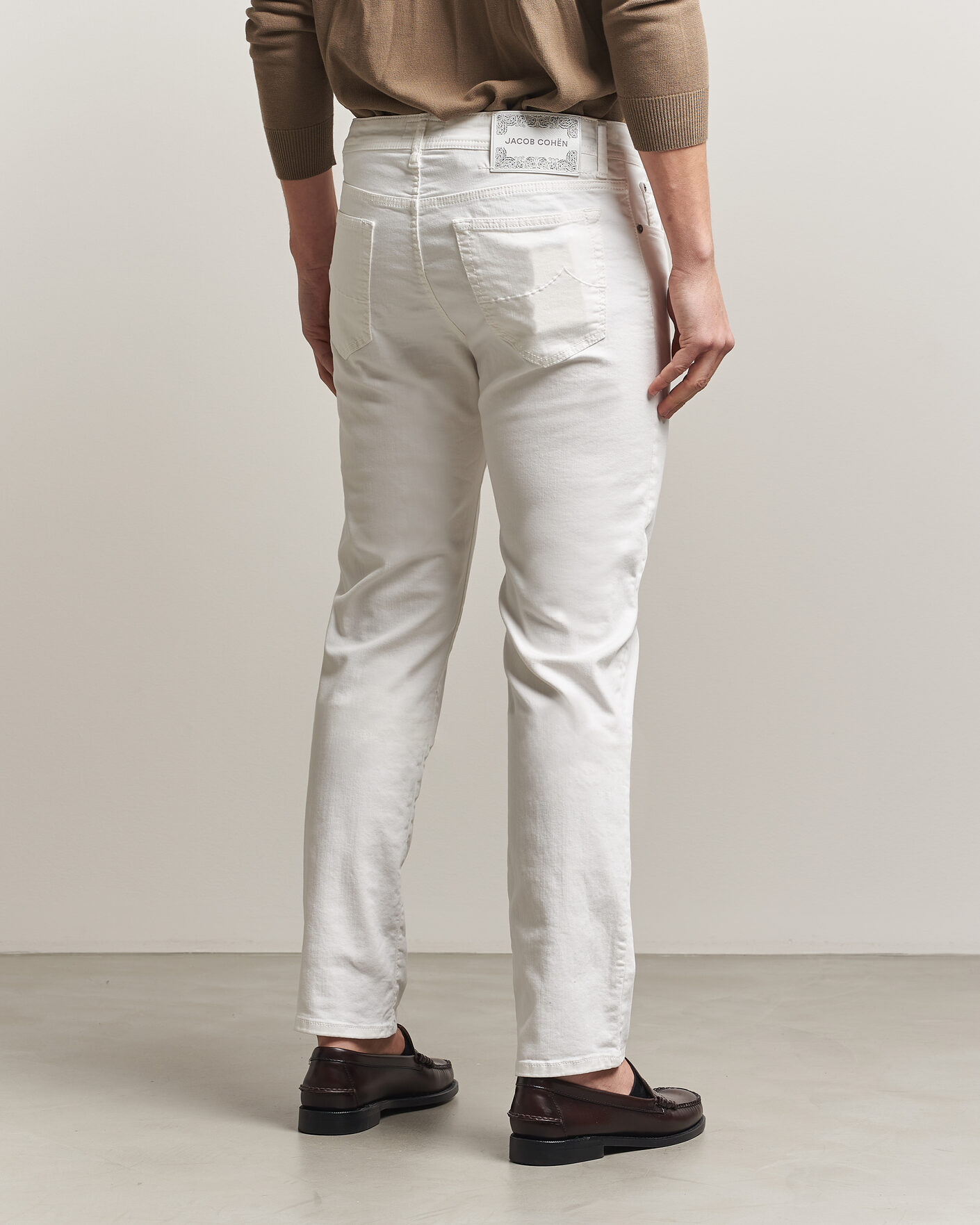 Hombres | Vaqueros | Jacob Cohën | Bard Slim Fit Bull Stretch Jeans White