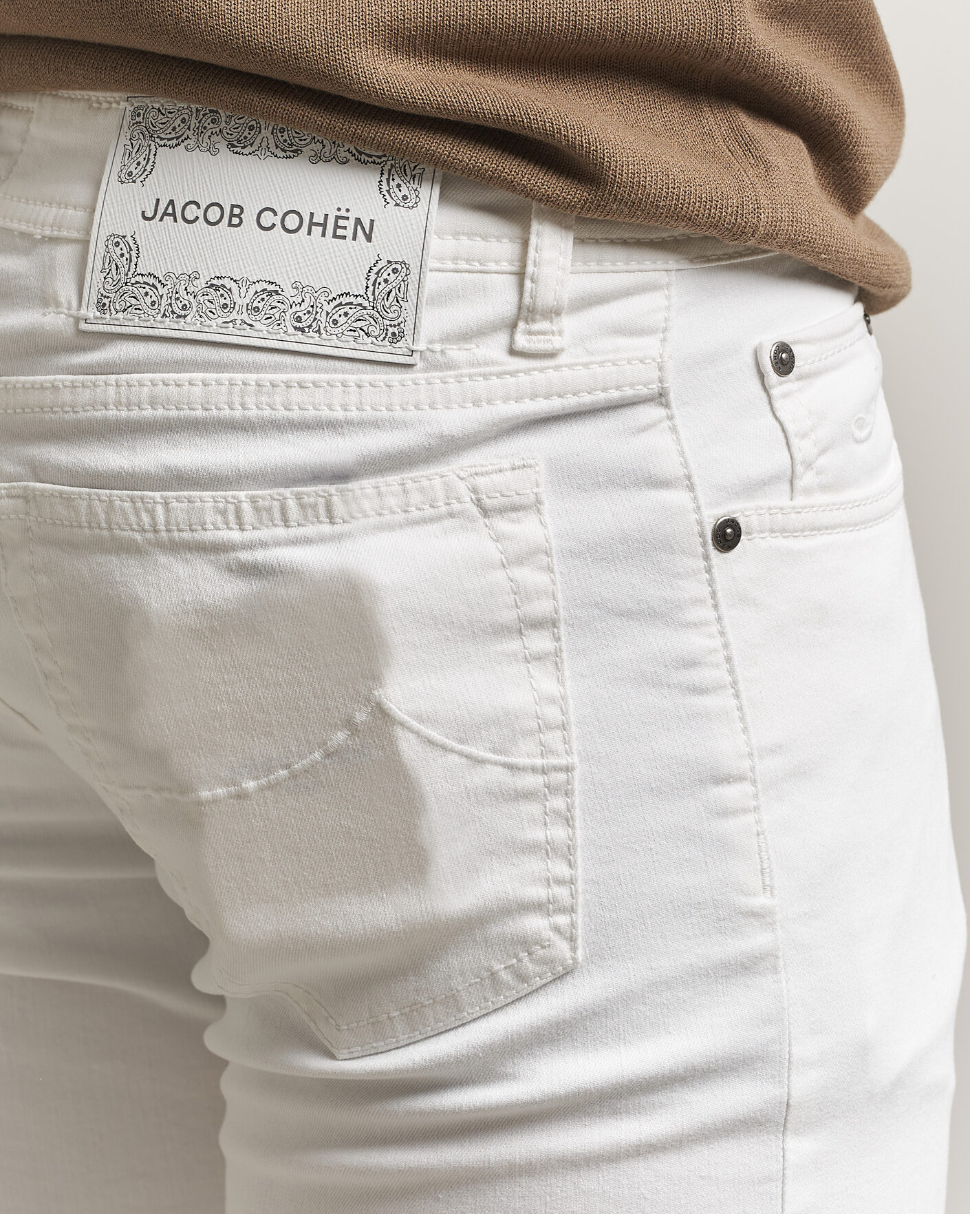 Hombres | Vaqueros | Jacob Cohën | Bard Slim Fit Bull Stretch Jeans White