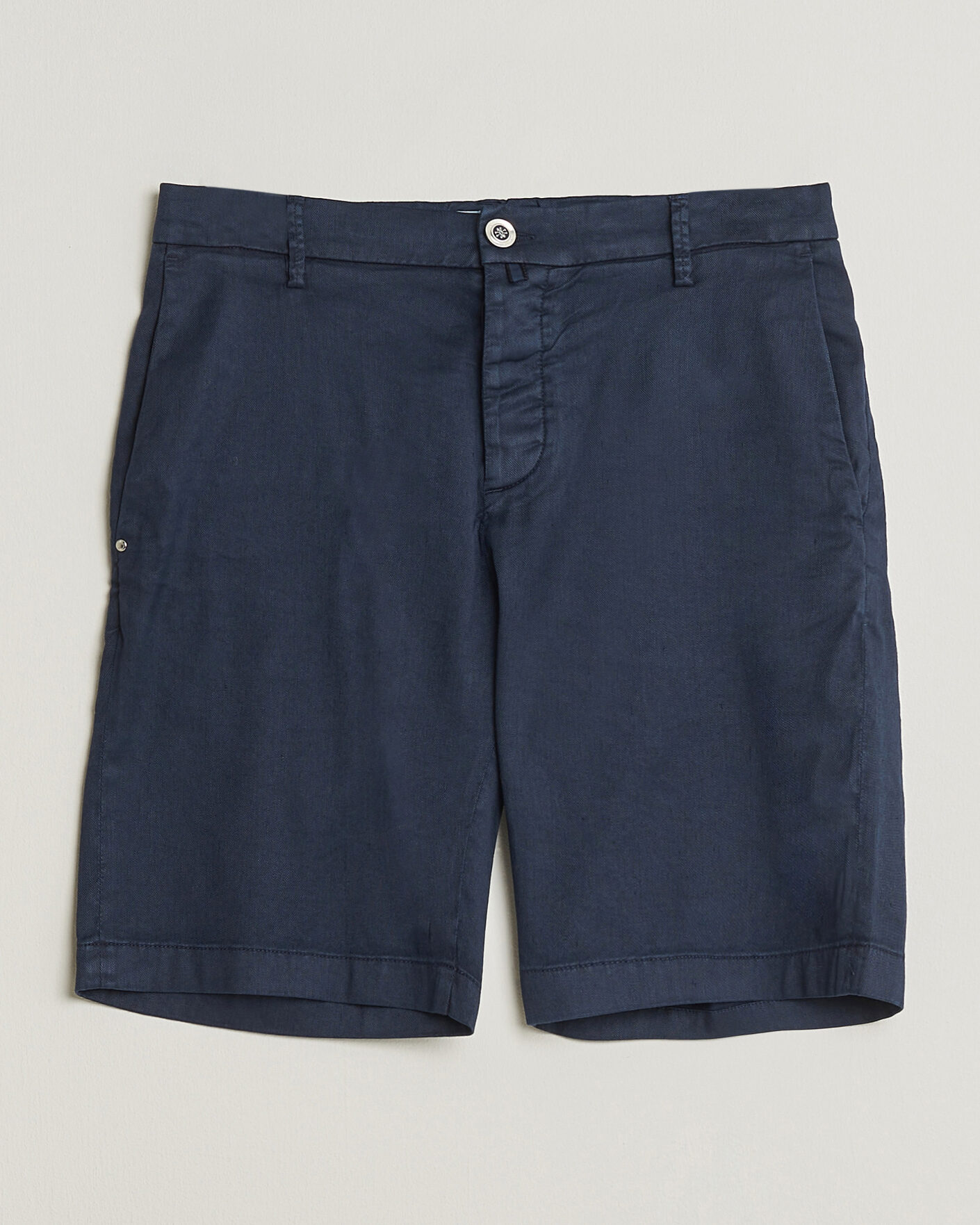 Hombres | Pantalones cortos | Jacob Cohën | George Stretch Linen Shorts Navy