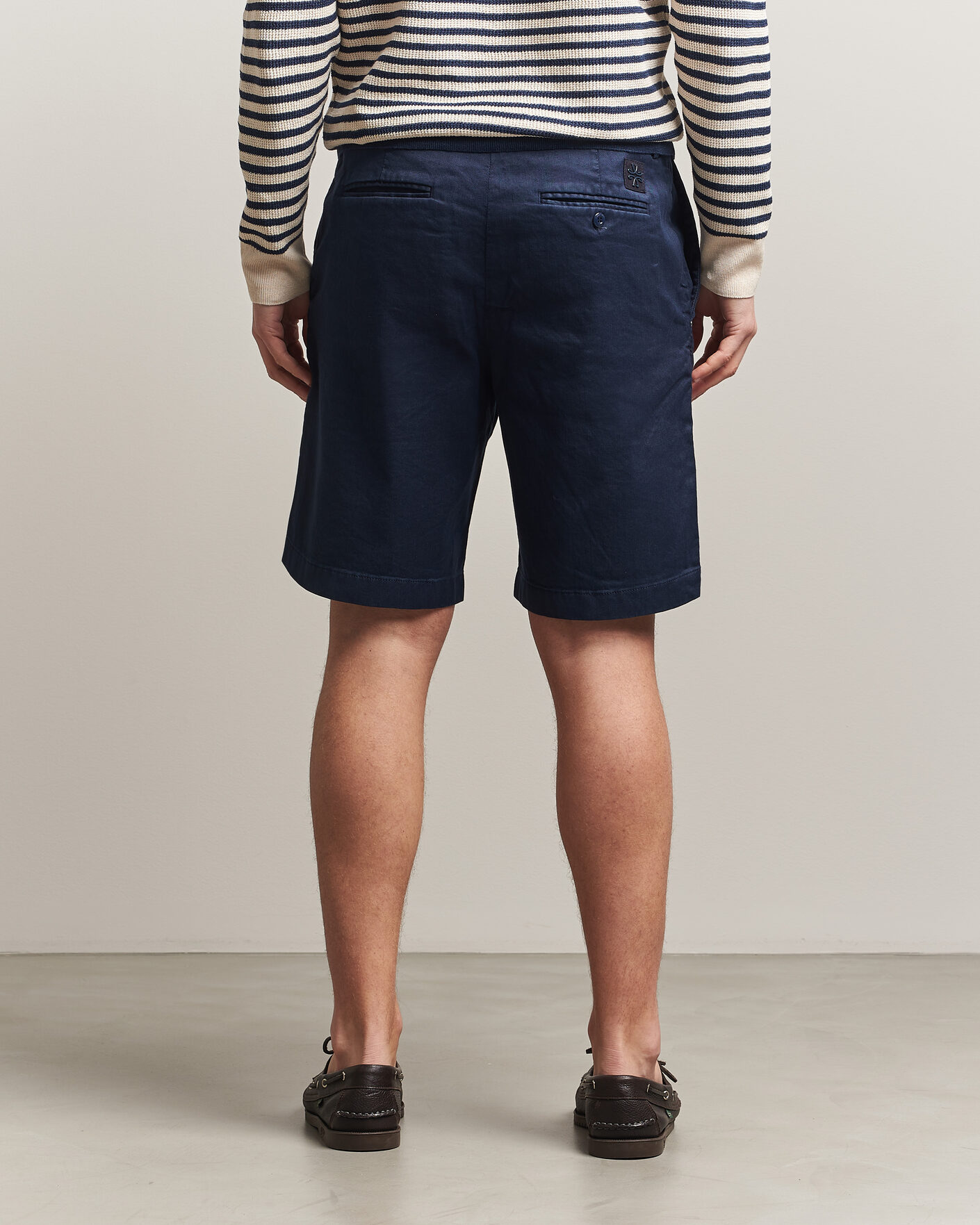 Hombres | Pantalones cortos | Jacob Cohën | George Stretch Linen Shorts Navy