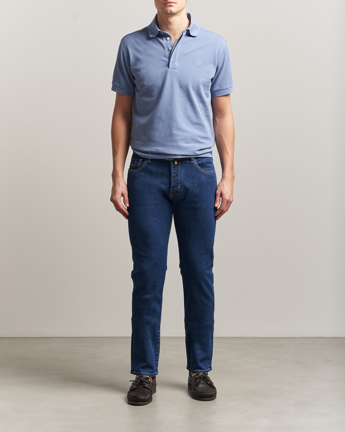 Hombres | Vaqueros | Jacob Cohën | Bard Slim Fit Stretch Porsche Patch Jeans Dark Blue