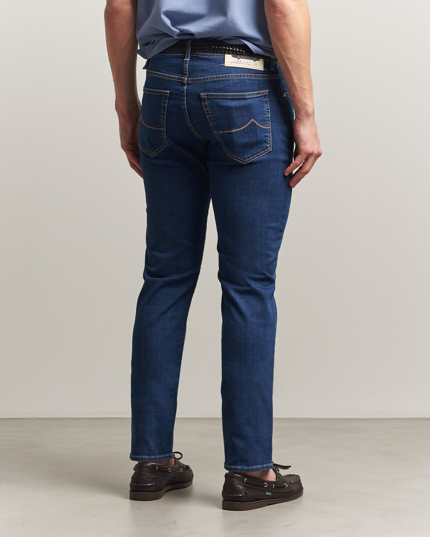 Hombres | Vaqueros | Jacob Cohën | Bard Slim Fit Stretch Porsche Patch Jeans Dark Blue