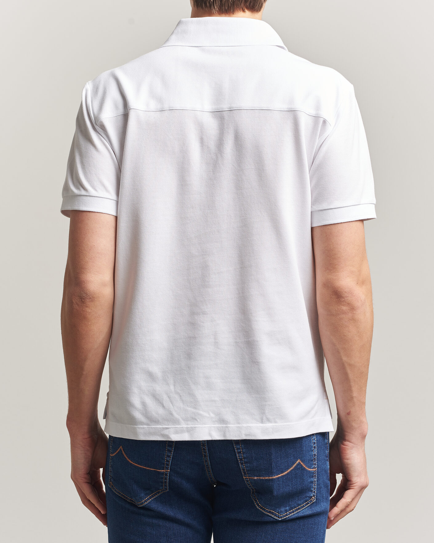 Hombres | Polos | Jacob Cohën | Cotton Polo Piquet Optical White
