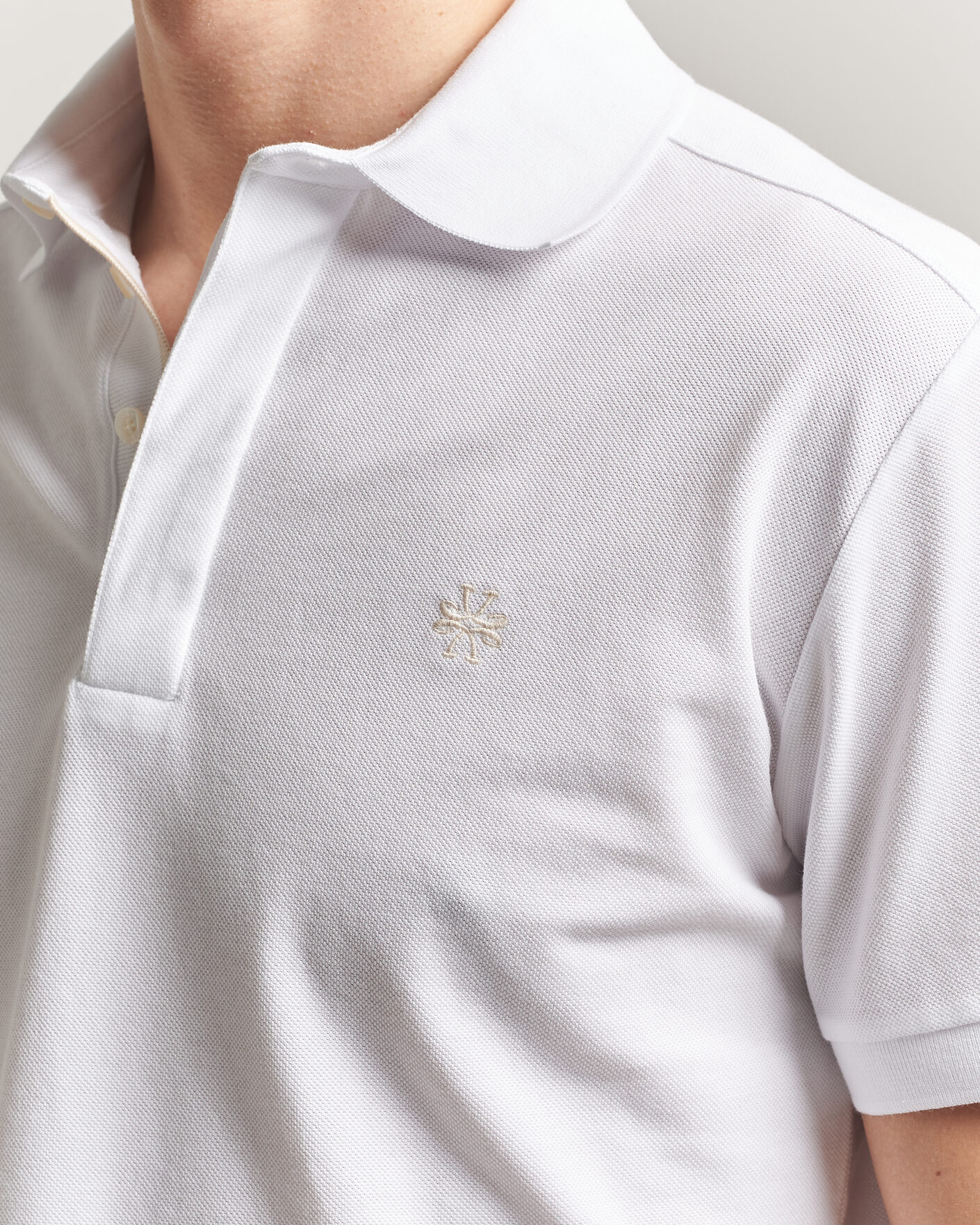 Hombres | Polos | Jacob Cohën | Cotton Polo Piquet Optical White