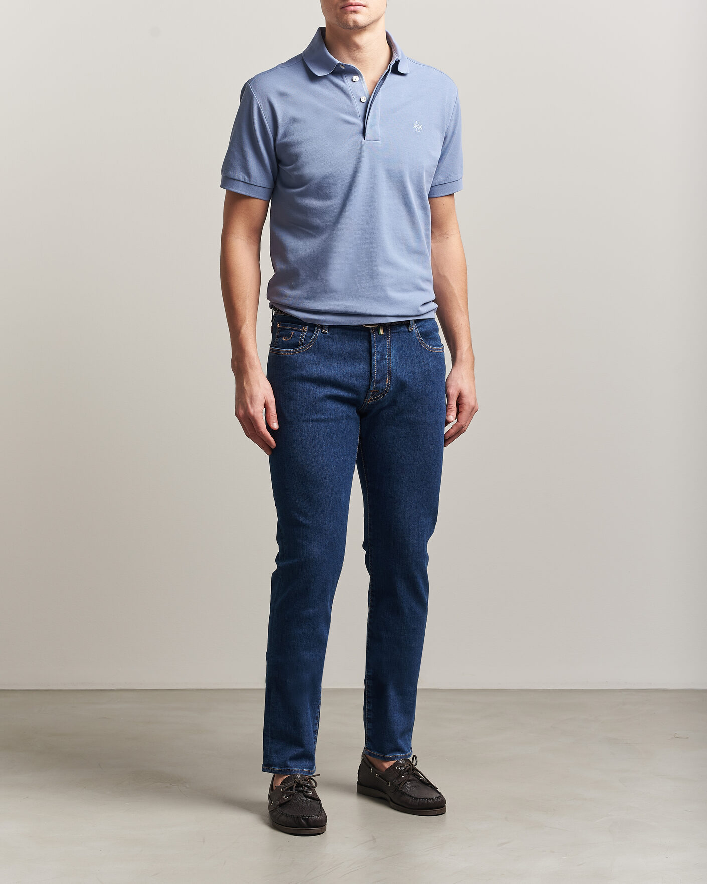 Hombres | Polos | Jacob Cohën | Cotton Polo Piquet Aviation