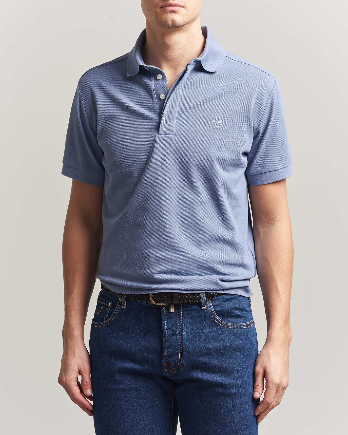 Hombres | Polos | Jacob Cohën | Cotton Polo Piquet Aviation