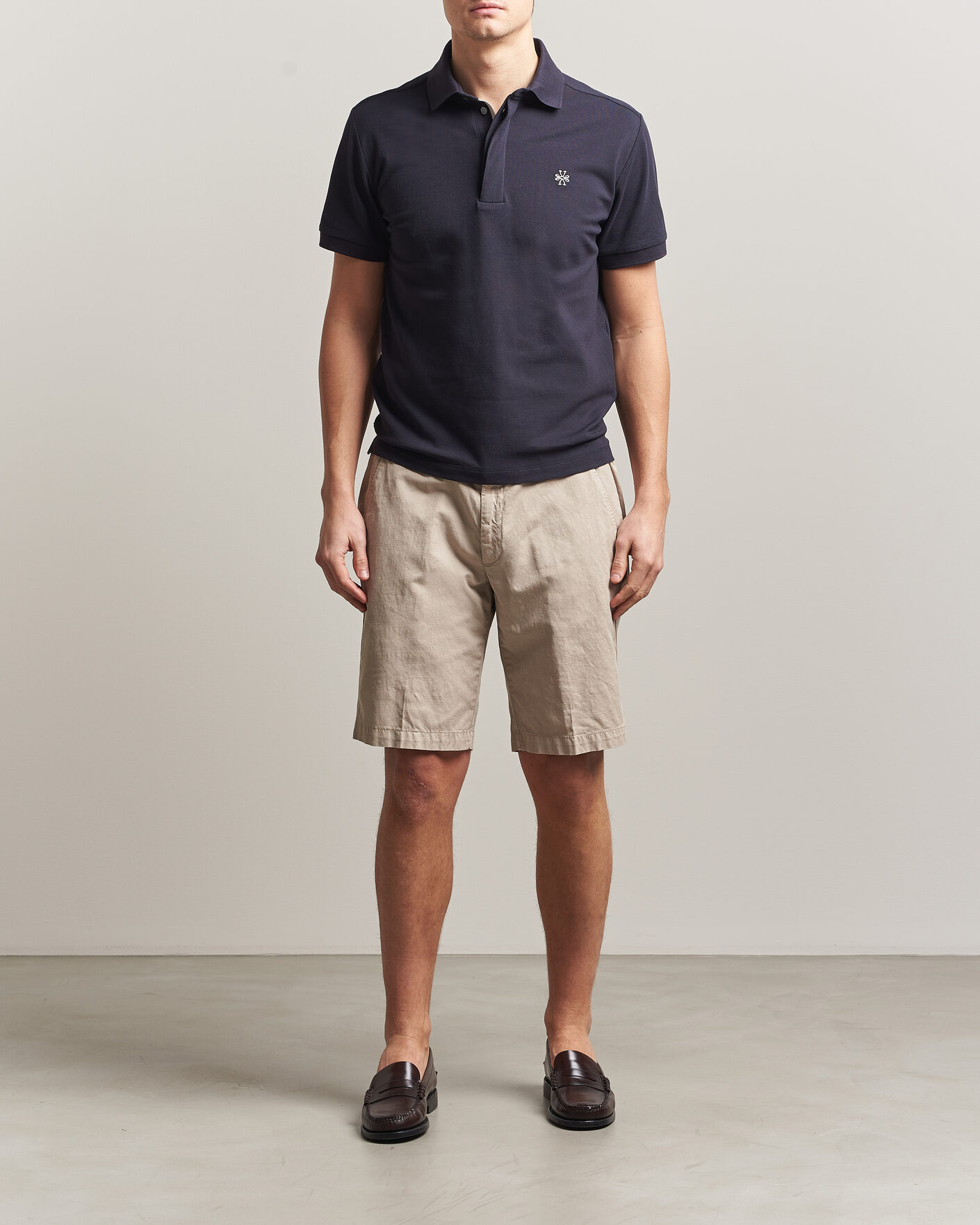 Hombres | Polos | Jacob Cohën | Cotton Polo Piquet Navy Blue