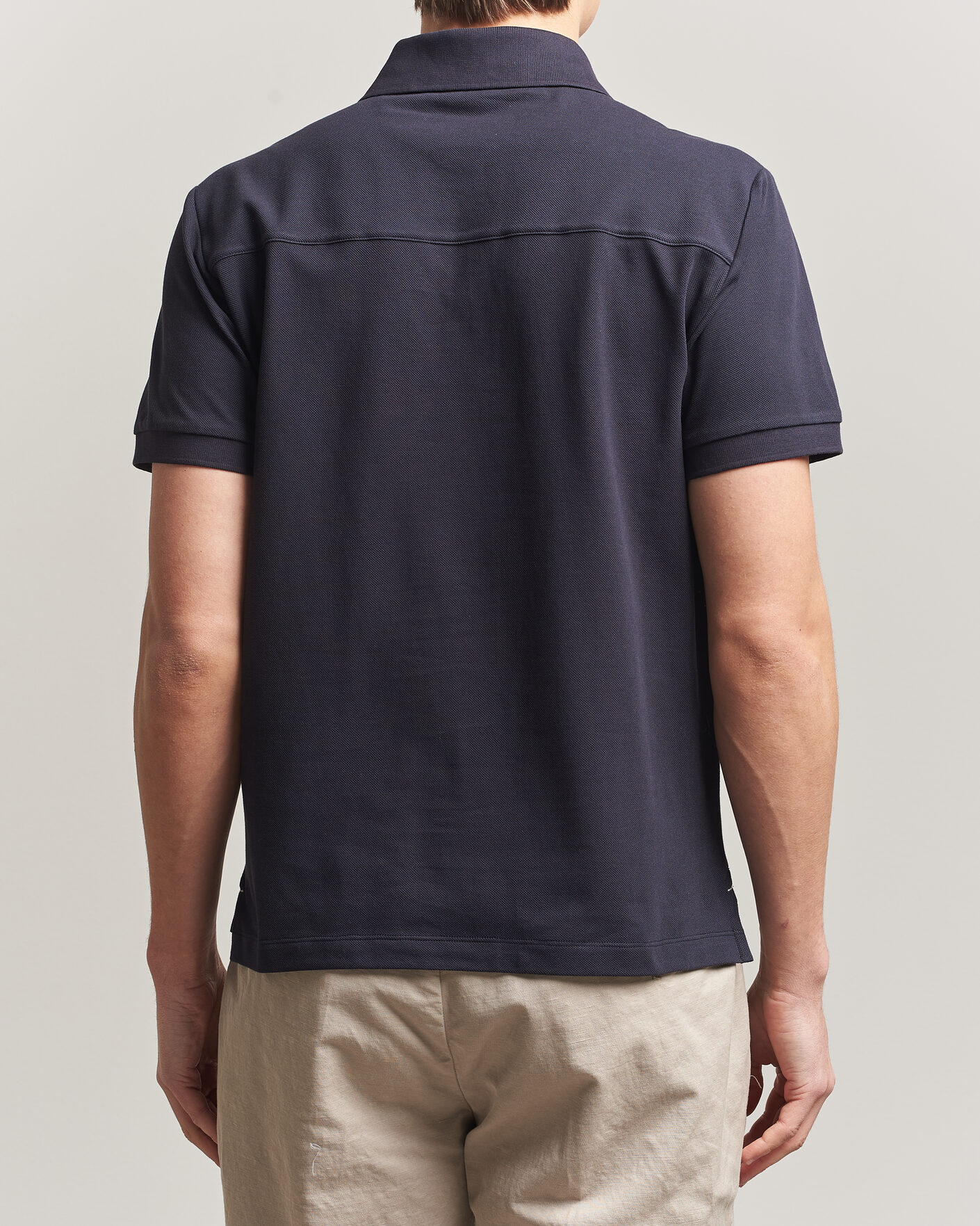 Hombres | Polos | Jacob Cohën | Cotton Polo Piquet Navy Blue