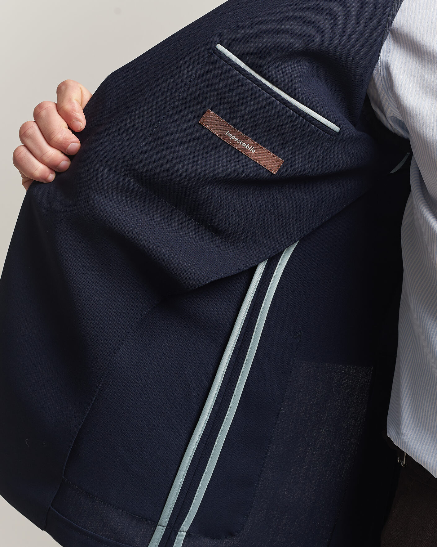 Hombres | Blazers | Canali | Unconstructed Impeccabile Wool Blazer Navy