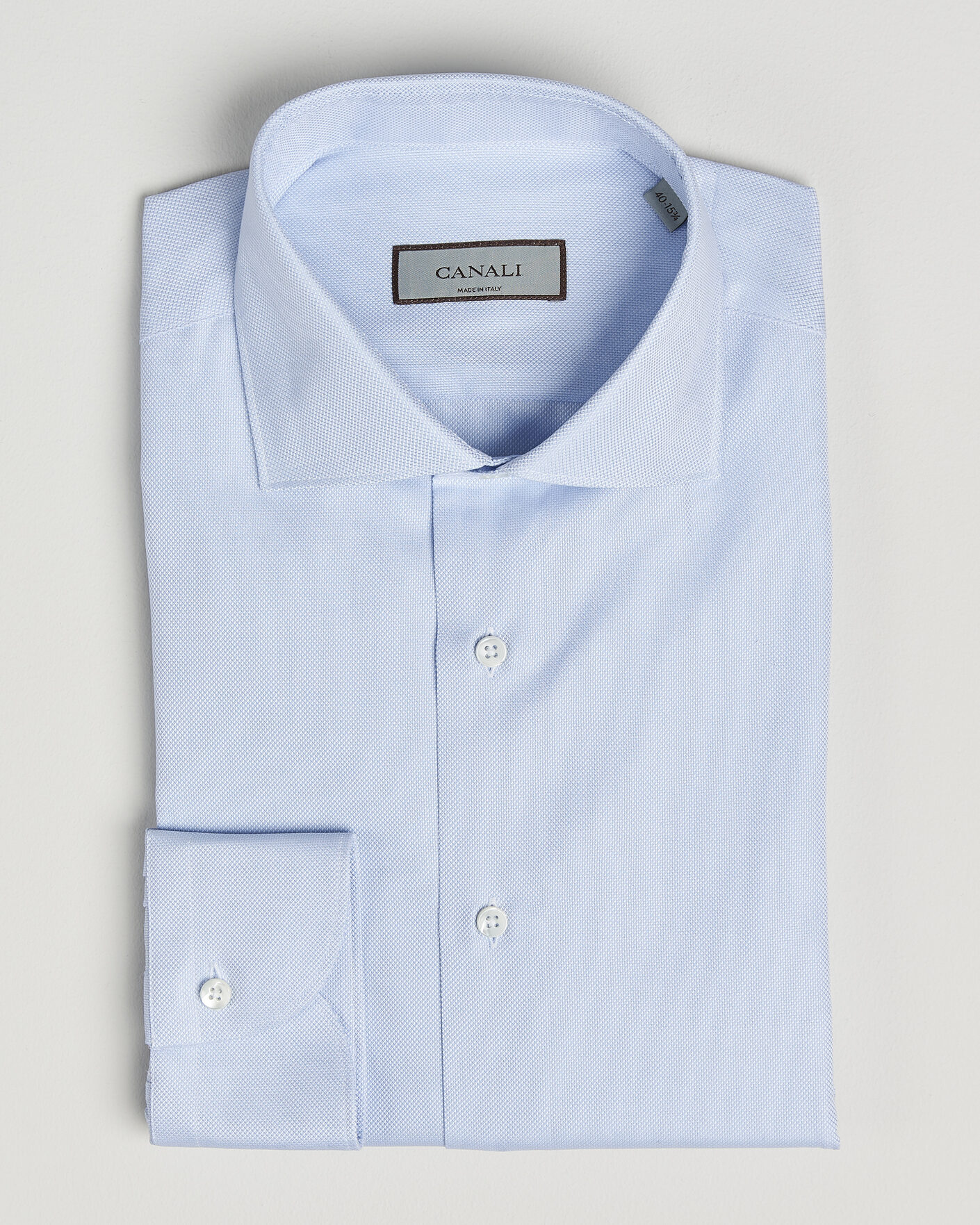 Hombres | Camisas | Canali | Slim Fit Oxford Shirt Light Blue