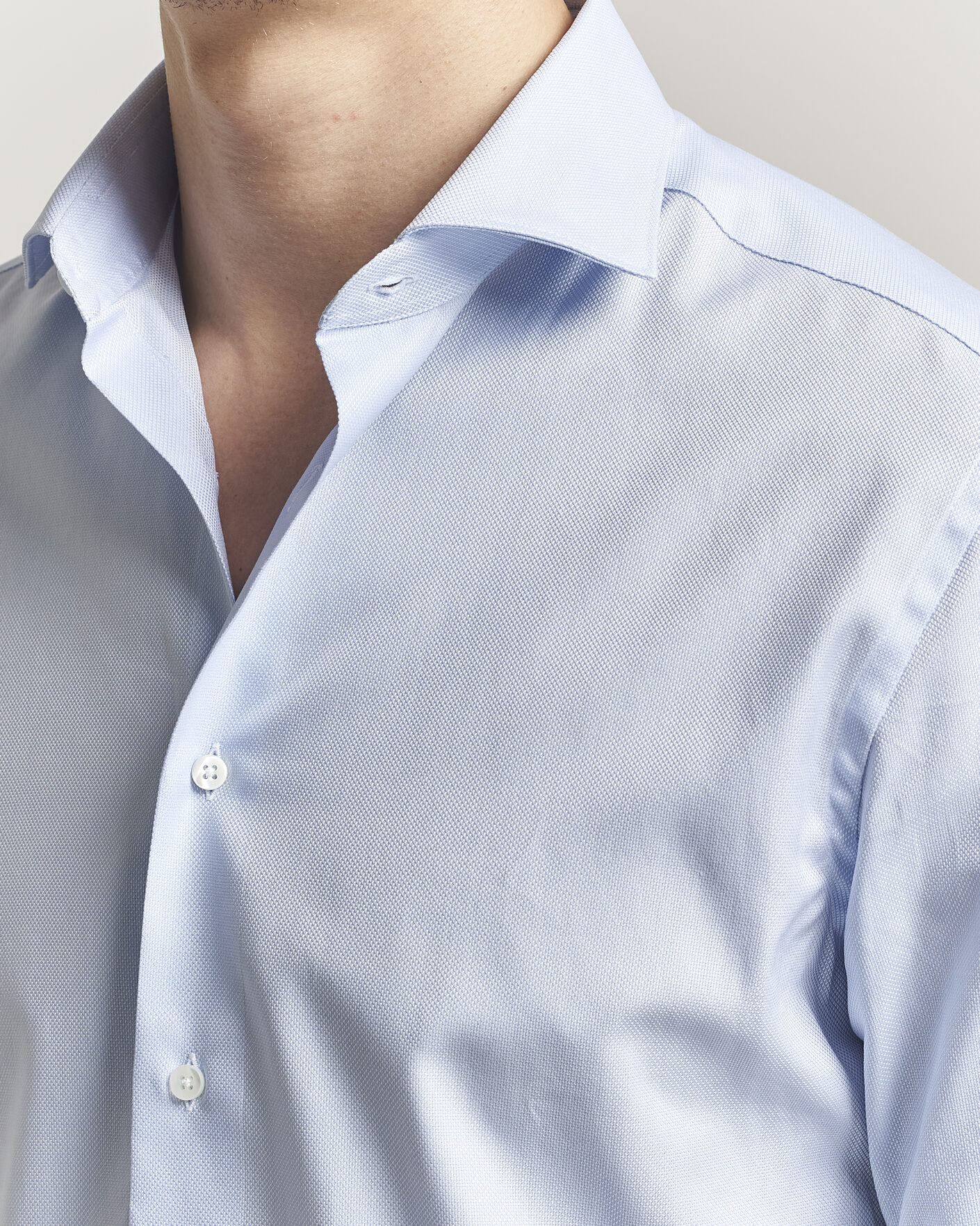 Hombres | Camisas | Canali | Slim Fit Oxford Shirt Light Blue