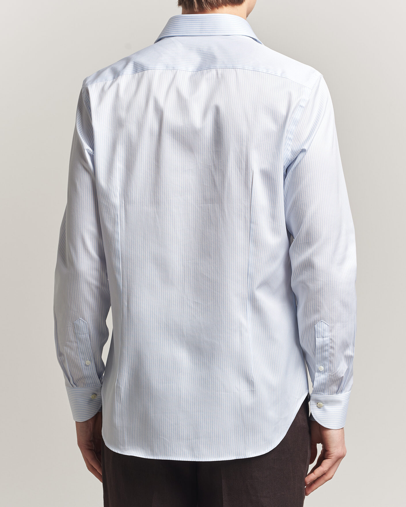 Hombres | Camisas | Canali | Slim Fit Impeccabile Shirt Light Blue Stripe