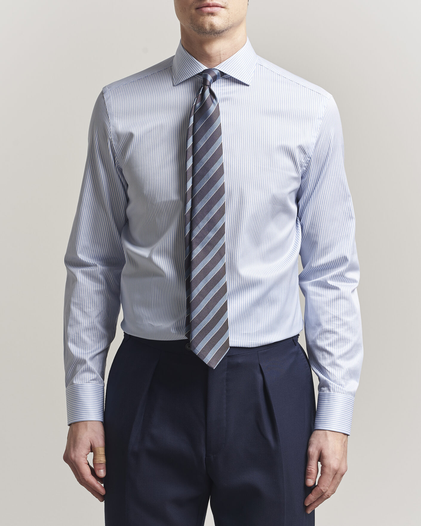 Hombres | Camisas | Canali | Slim Fit Impeccabile Shirt Blue Stripe
