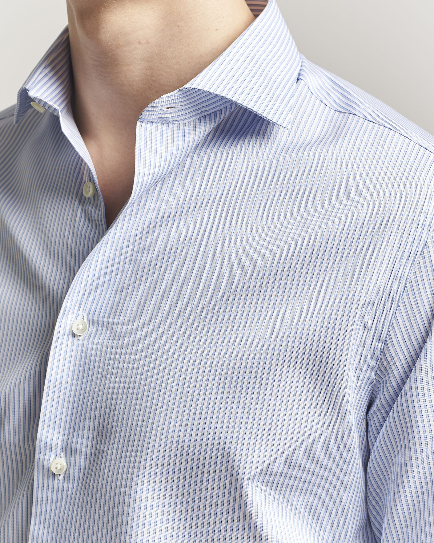 Hombres | Camisas | Canali | Slim Fit Impeccabile Shirt Blue Stripe