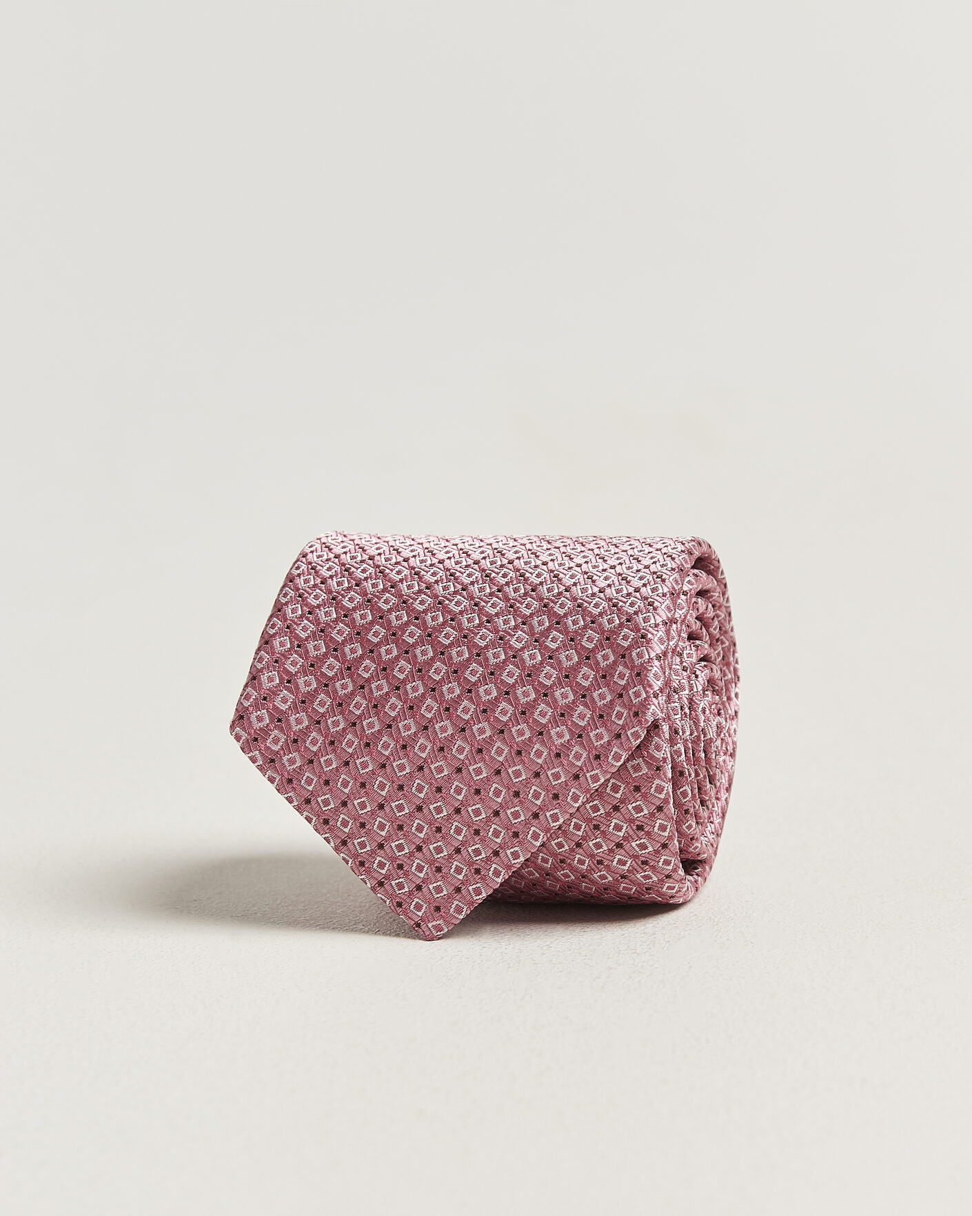 Hombres | Corbatas | Canali | Micro Structure Silk Tie Pink