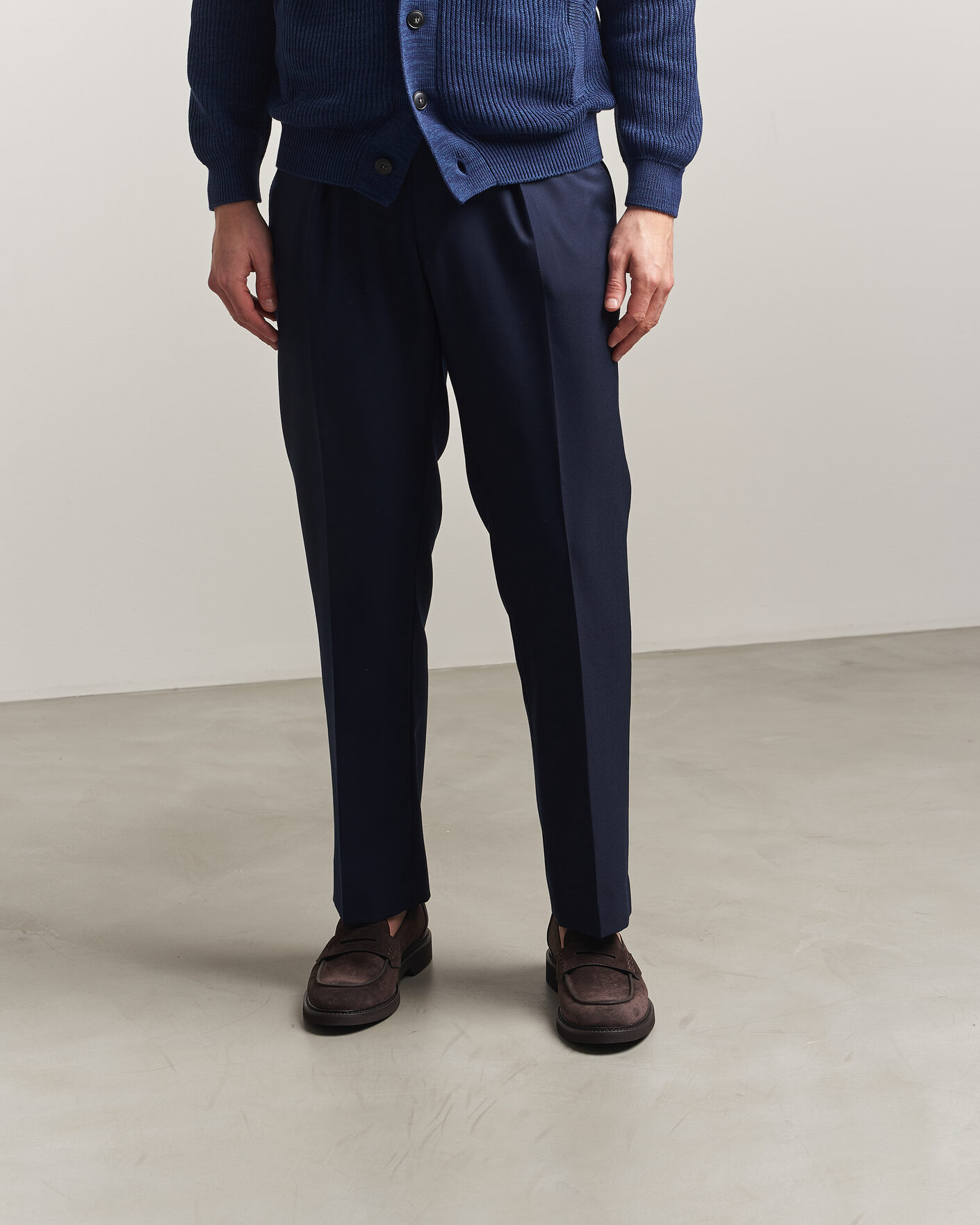 Hombres | Mocasines | Canali | Penny Loafers Dark Brown Suede