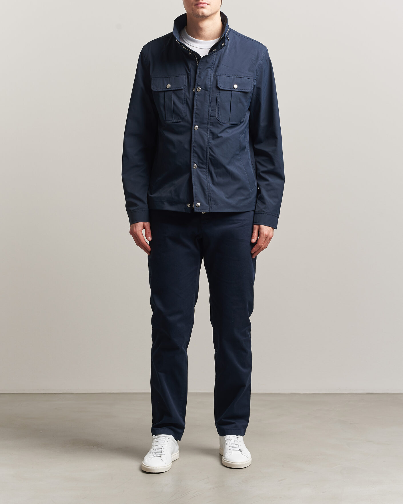 Hombres | Pantalones | J.Lindeberg | Chaze Cotton Stretch Pants JL Navy