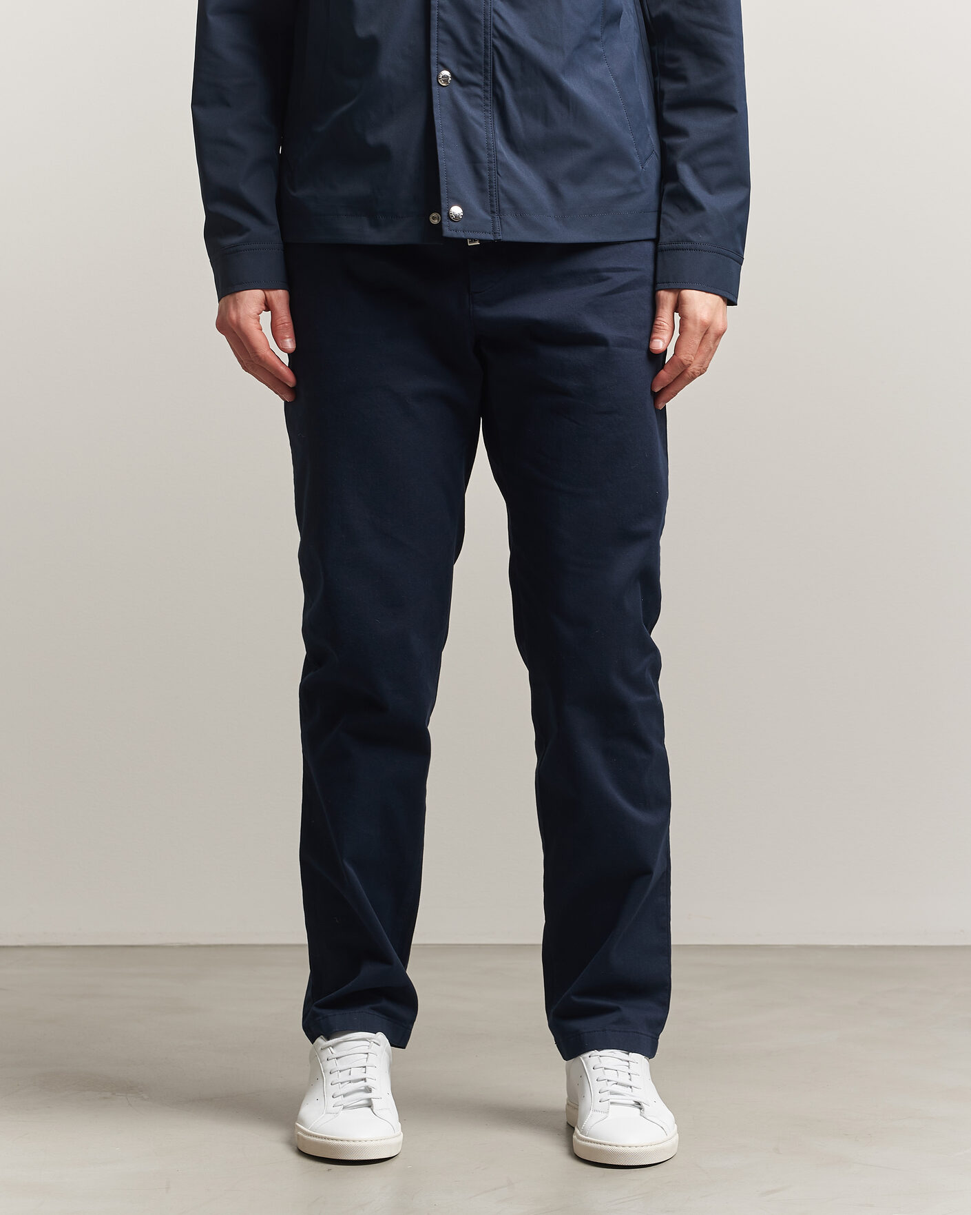 Hombres | Pantalones | J.Lindeberg | Chaze Cotton Stretch Pants JL Navy