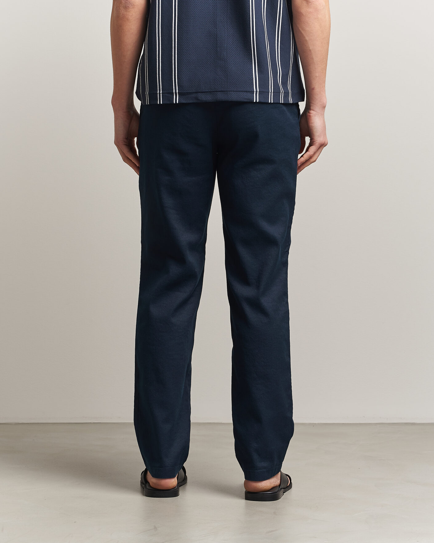 Hombres | Pantalones | J.Lindeberg | Logan Stretch Linen Pants JL Navy