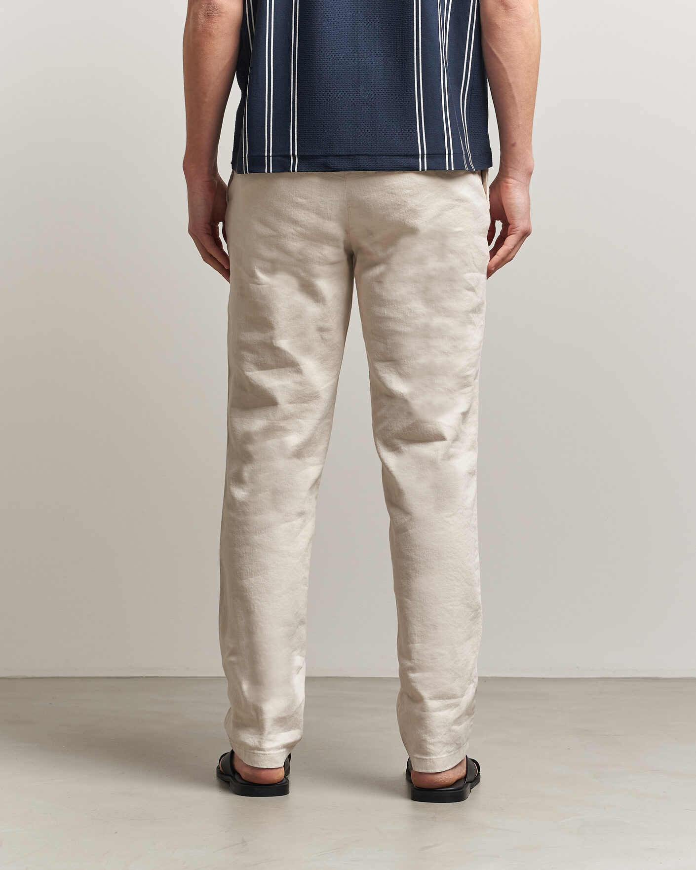 Hombres | Pantalones | J.Lindeberg | Logan Stretch Linen Pants Moonbeam