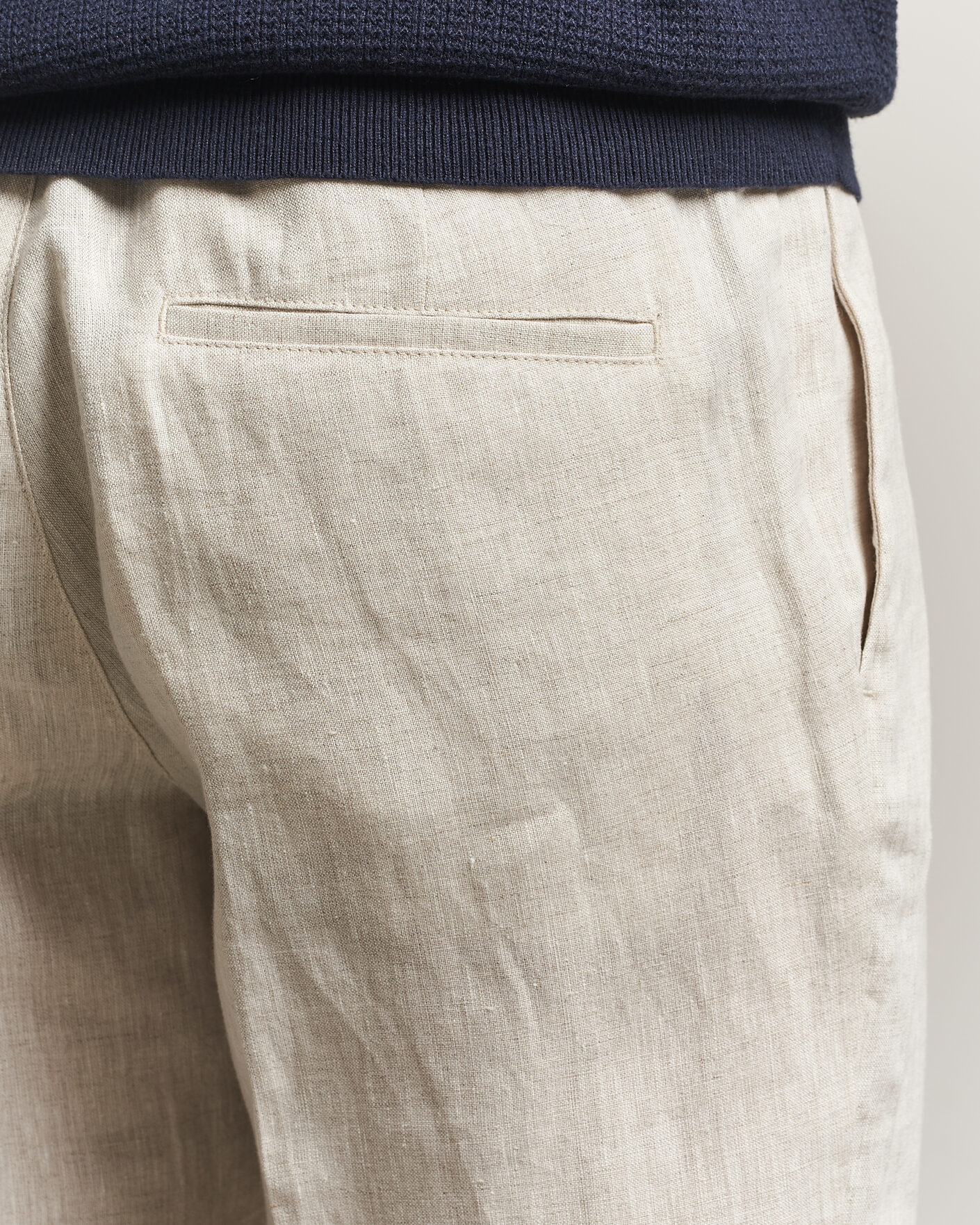 Hombres | Pantalones | J.Lindeberg | Soren Drape Linen Pants Moonbeam