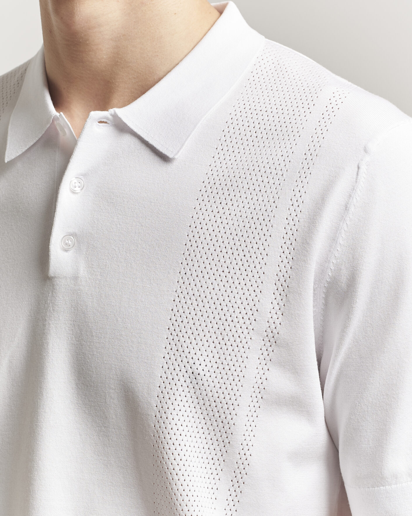 Hombres | Polos | J.Lindeberg | Reymond Knit Polo White