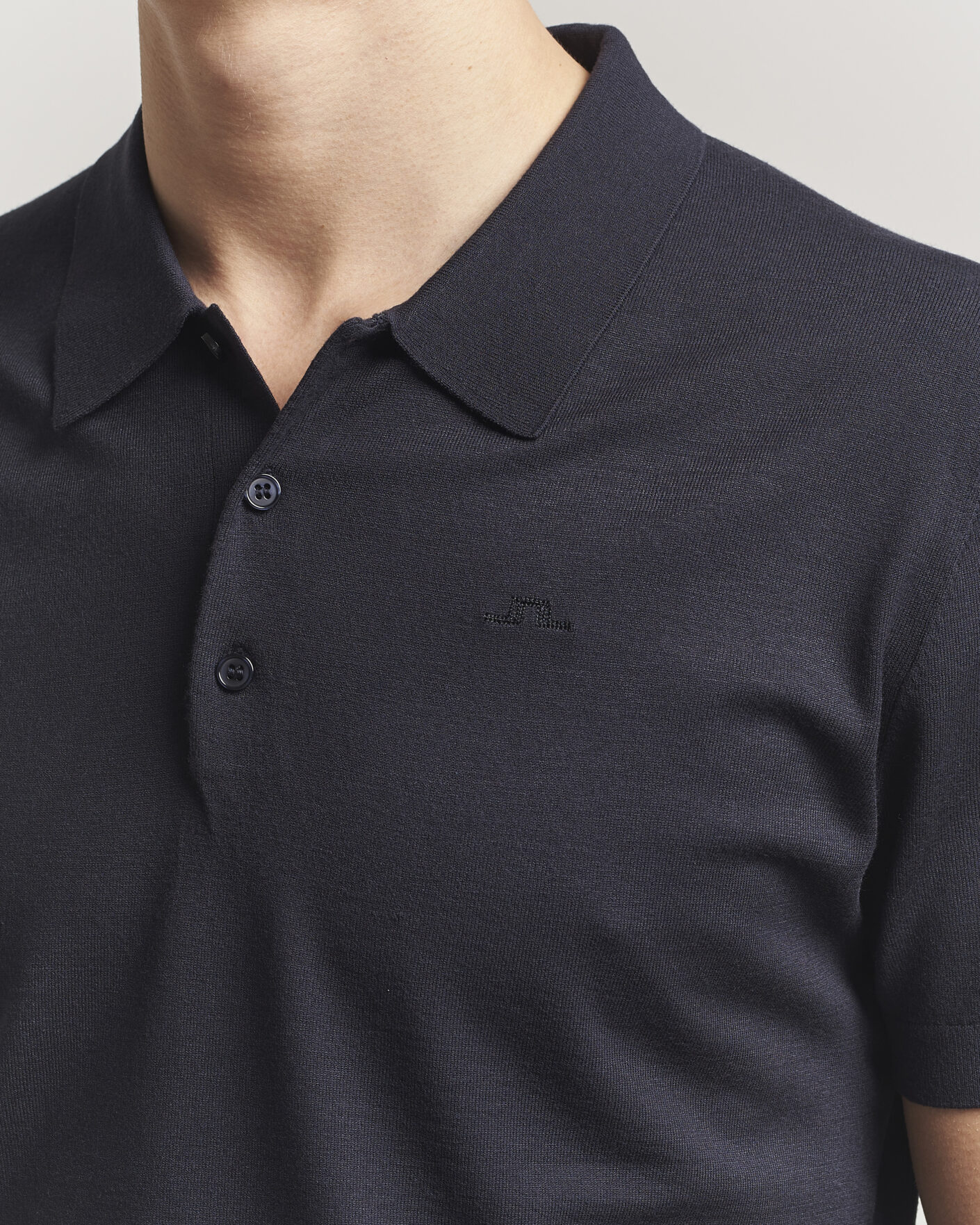 Hombres | Polos | J.Lindeberg | Ridge Knitted Polo JL Navy