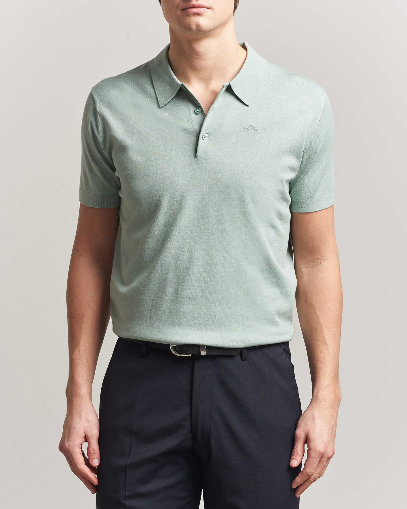 Hombres | Polos | J.Lindeberg | Ridge Knitted Polo Jadeite
