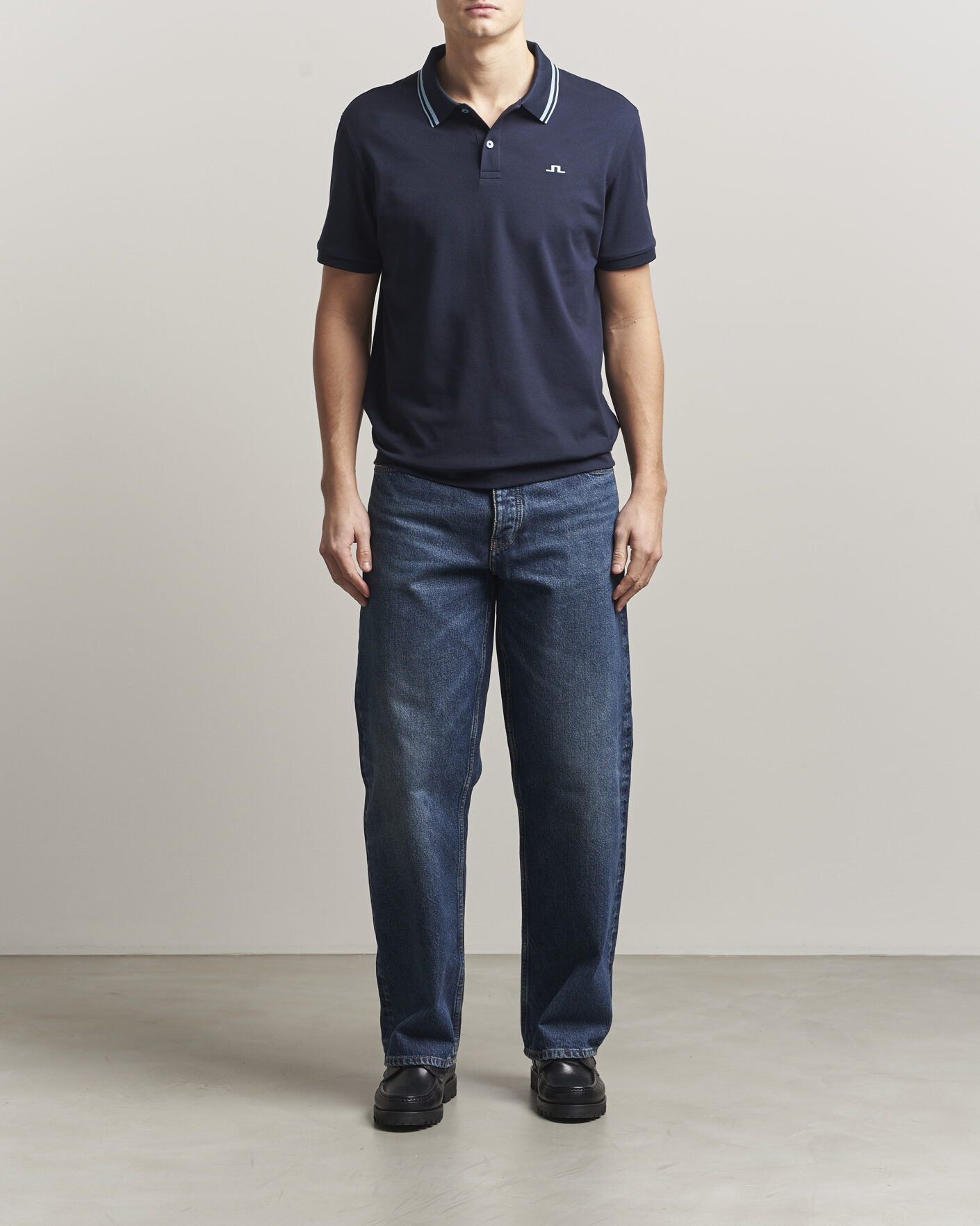 Hombres | Polos | J.Lindeberg | Joey Tipping Polo JL Navy