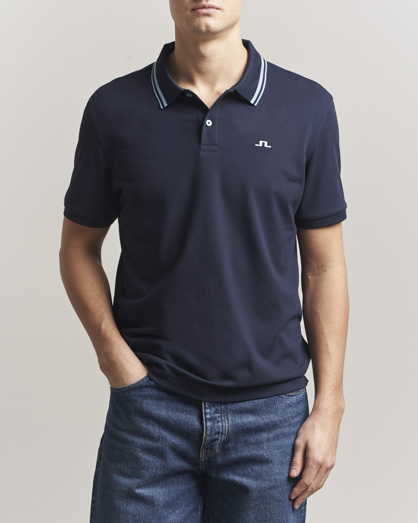 Hombres | Polos | J.Lindeberg | Joey Tipping Polo JL Navy