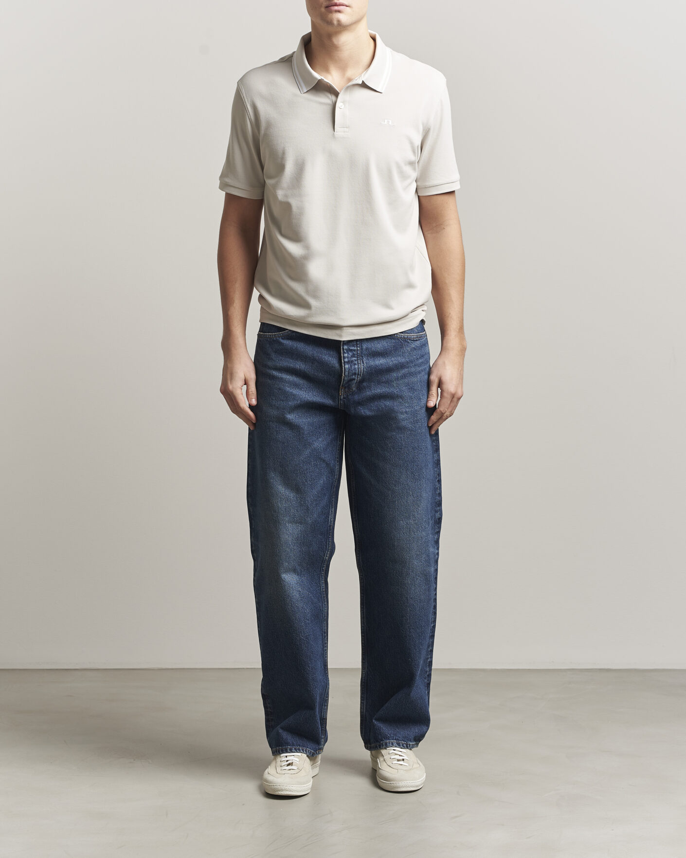 Hombres | Polos | J.Lindeberg | Joey Tipping Polo Moonbeam