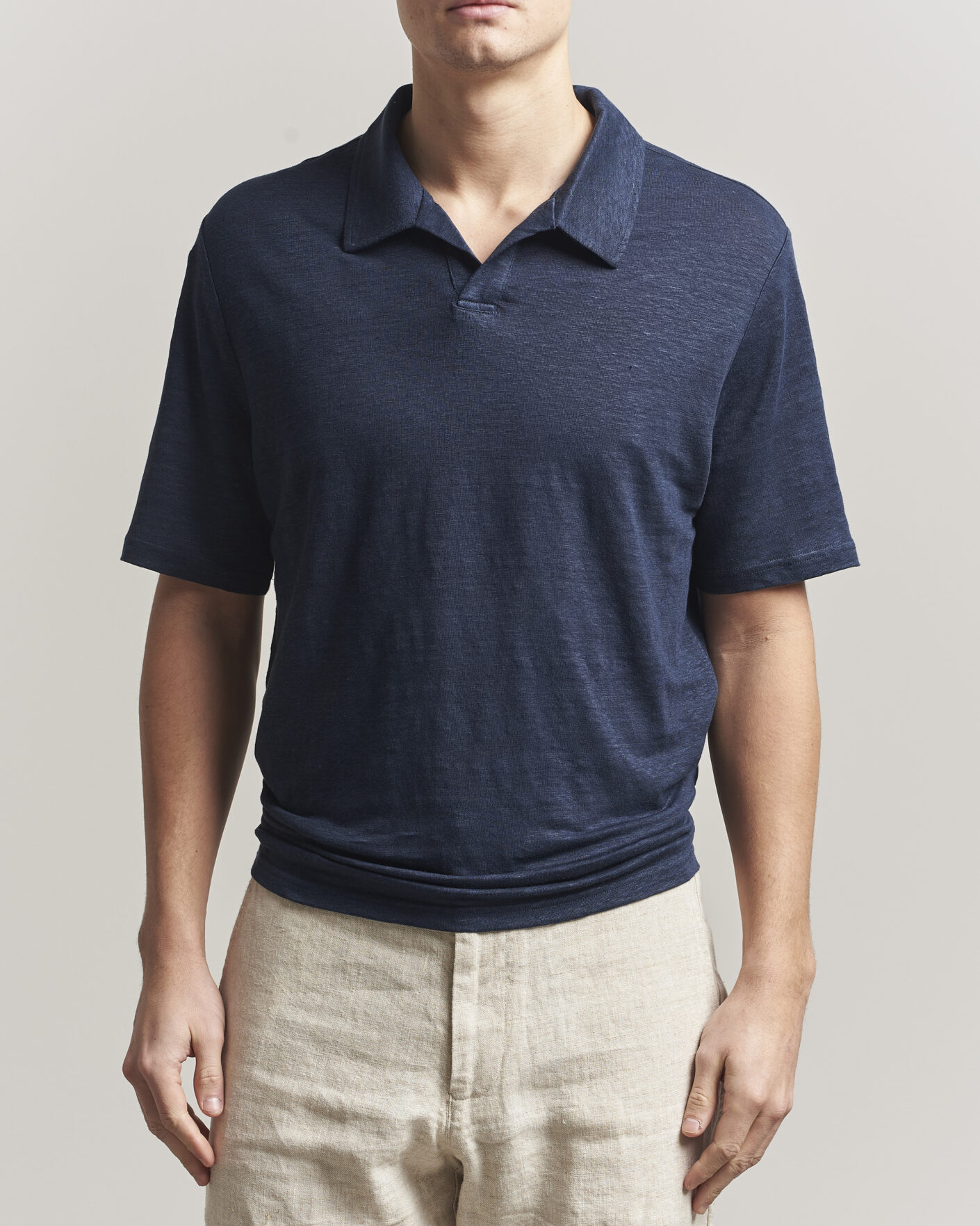 Hombres | Polos | J.Lindeberg | Roy Linen Polo JL Navy