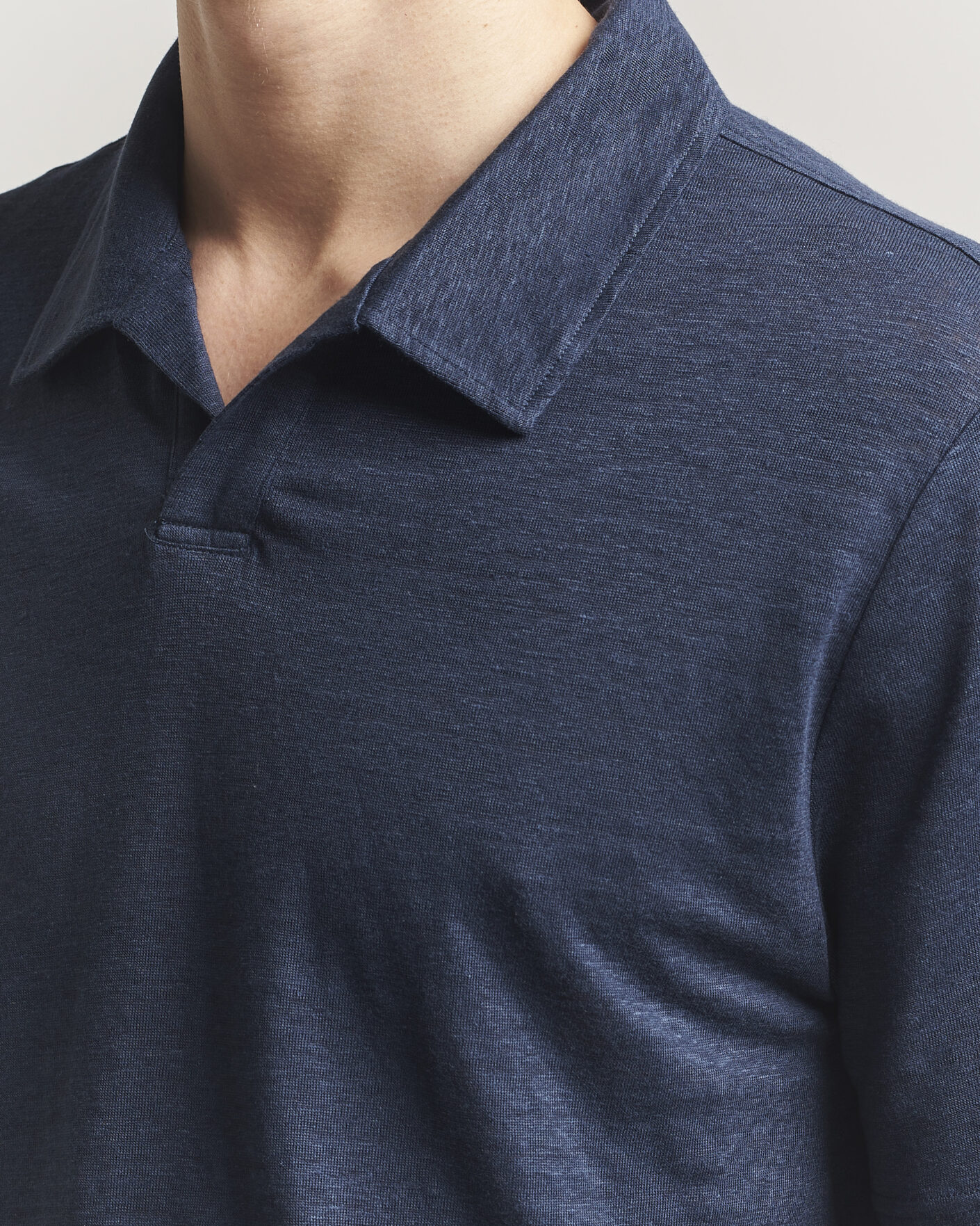 Hombres | Polos | J.Lindeberg | Roy Linen Polo JL Navy