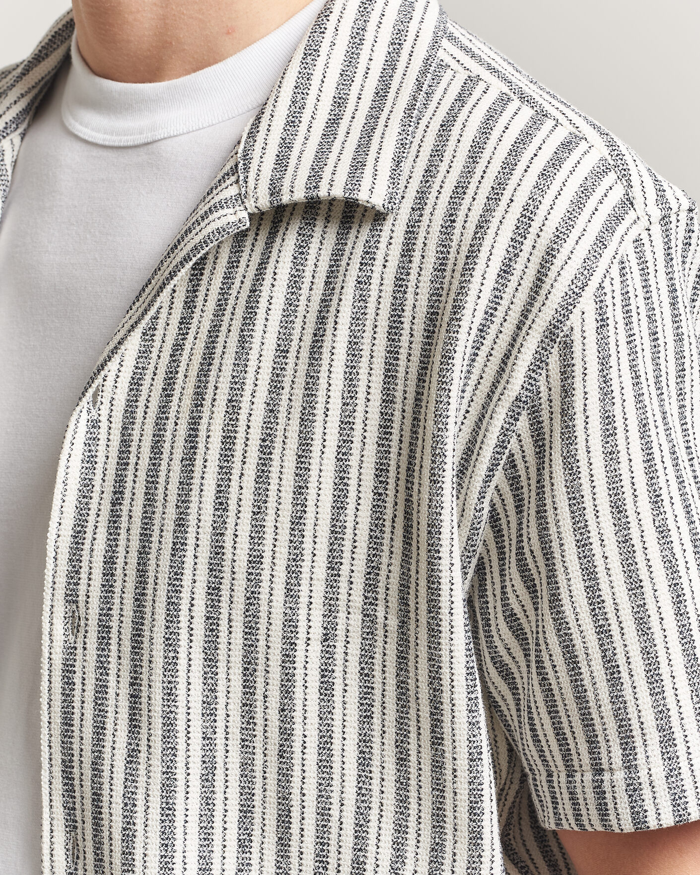 Hombres | Camisas | J.Lindeberg | Elio Structure Resort Shirt JL Navy